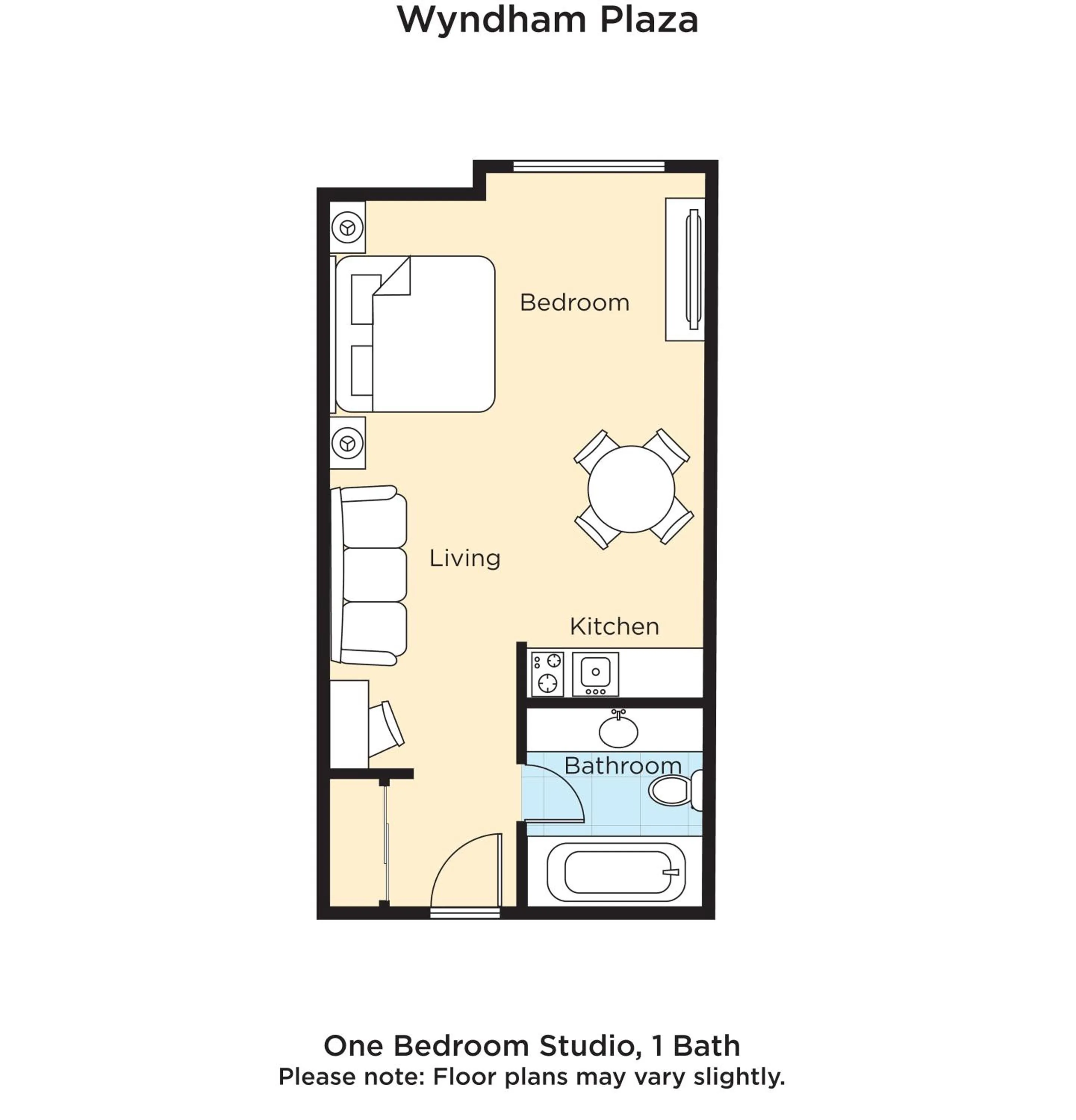 Floor plan in WorldMark Palm Springs - Plaza Resort and Spa