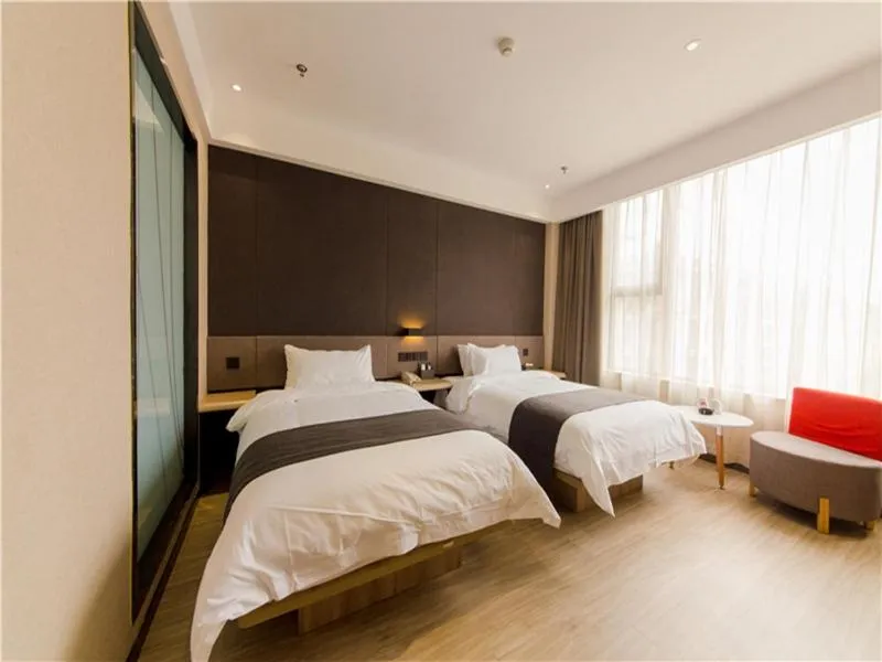 Bed in Thank Inn Plus Hotel Hebei Shijiazhuang High-tech Zone Torch Plaza