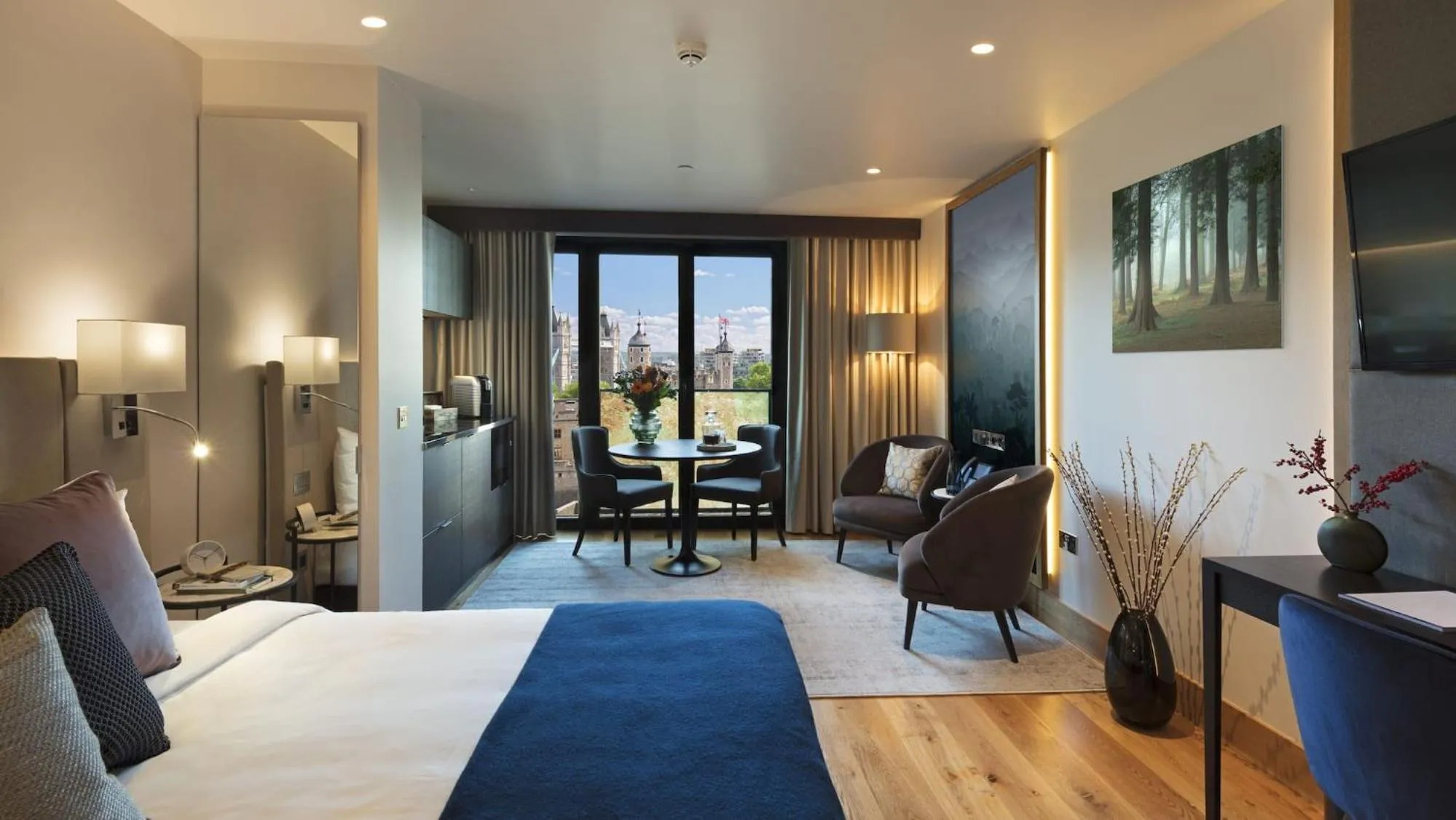 Bed in Tower Suites by Blue Orchid