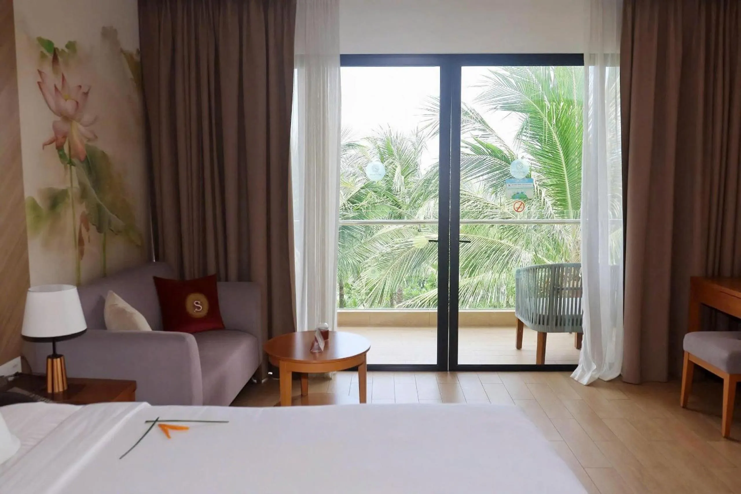View (from property/room), Bed in Selectum Noa Resort Cam Ranh
