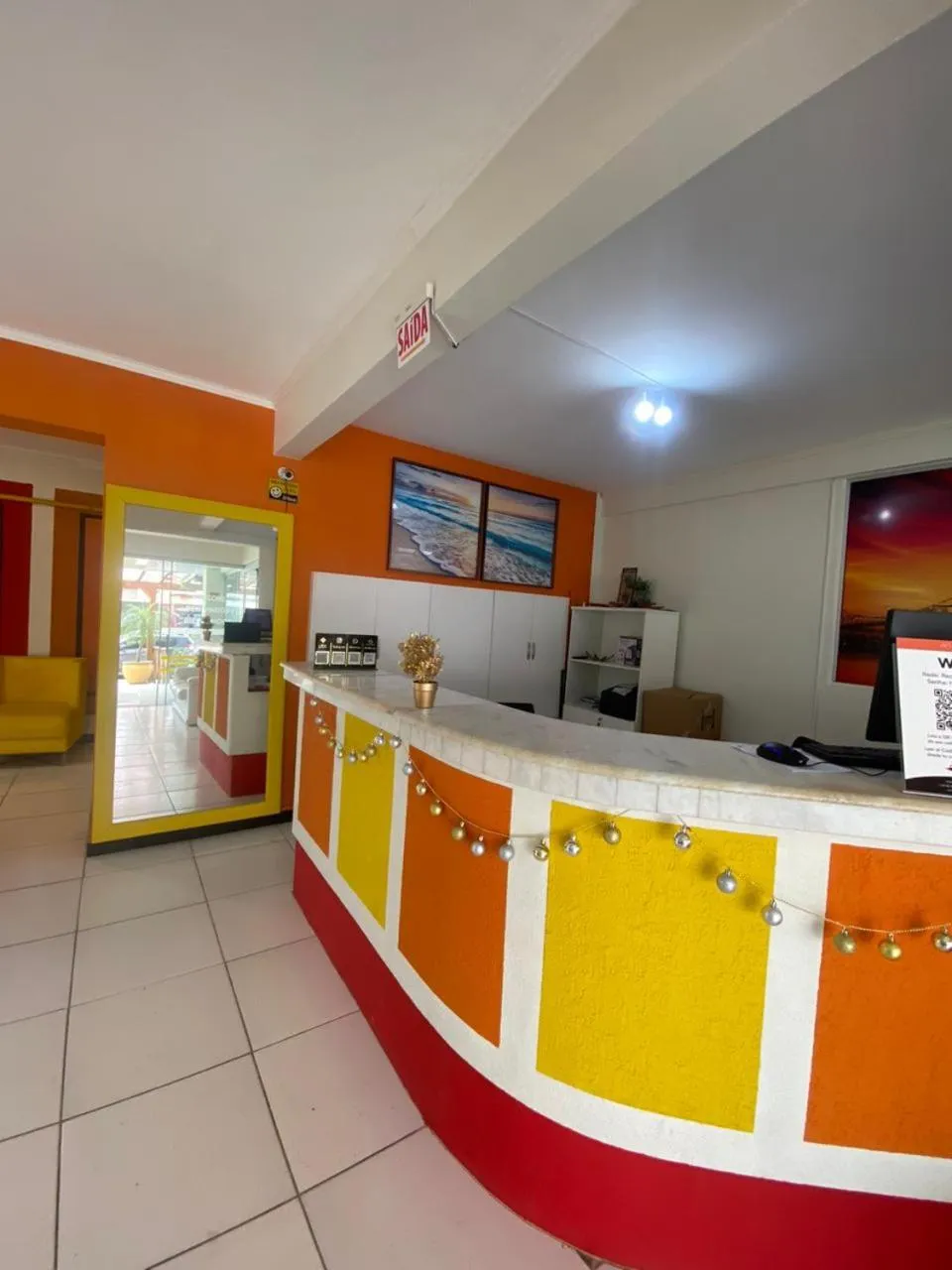 Lobby or reception in Hotel Fênix