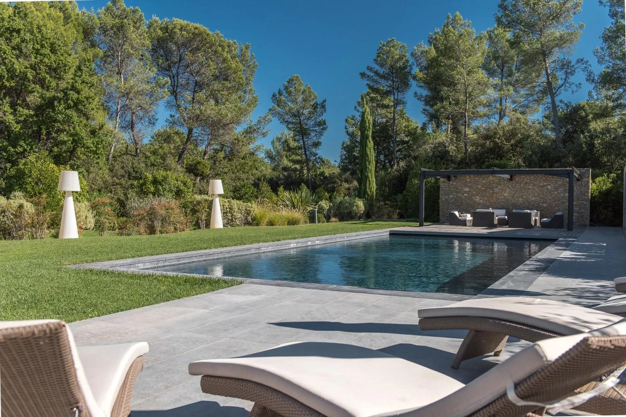 Natural landscape in Domaine Rampale