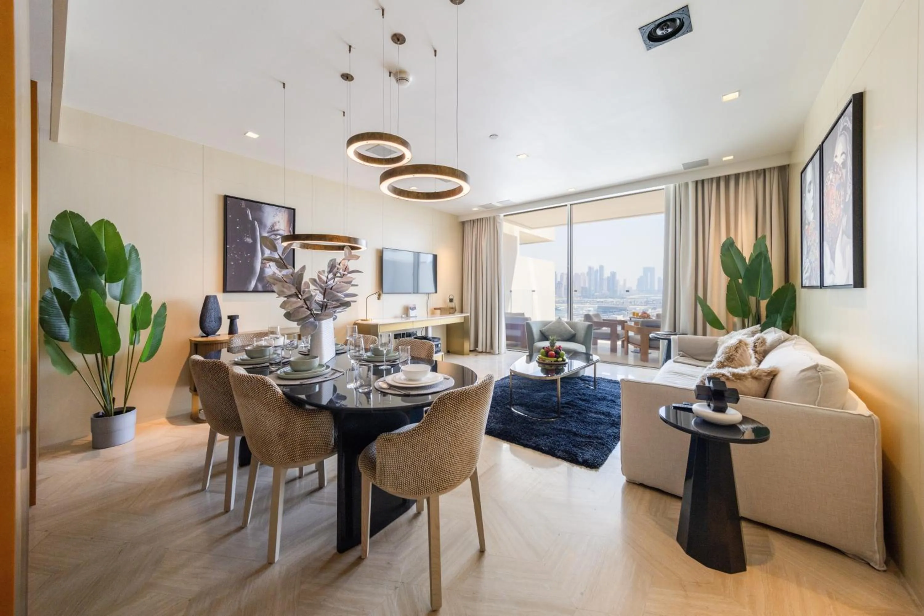 Living room in EDEN'S Homes & Villas - FIVE Palm Residences