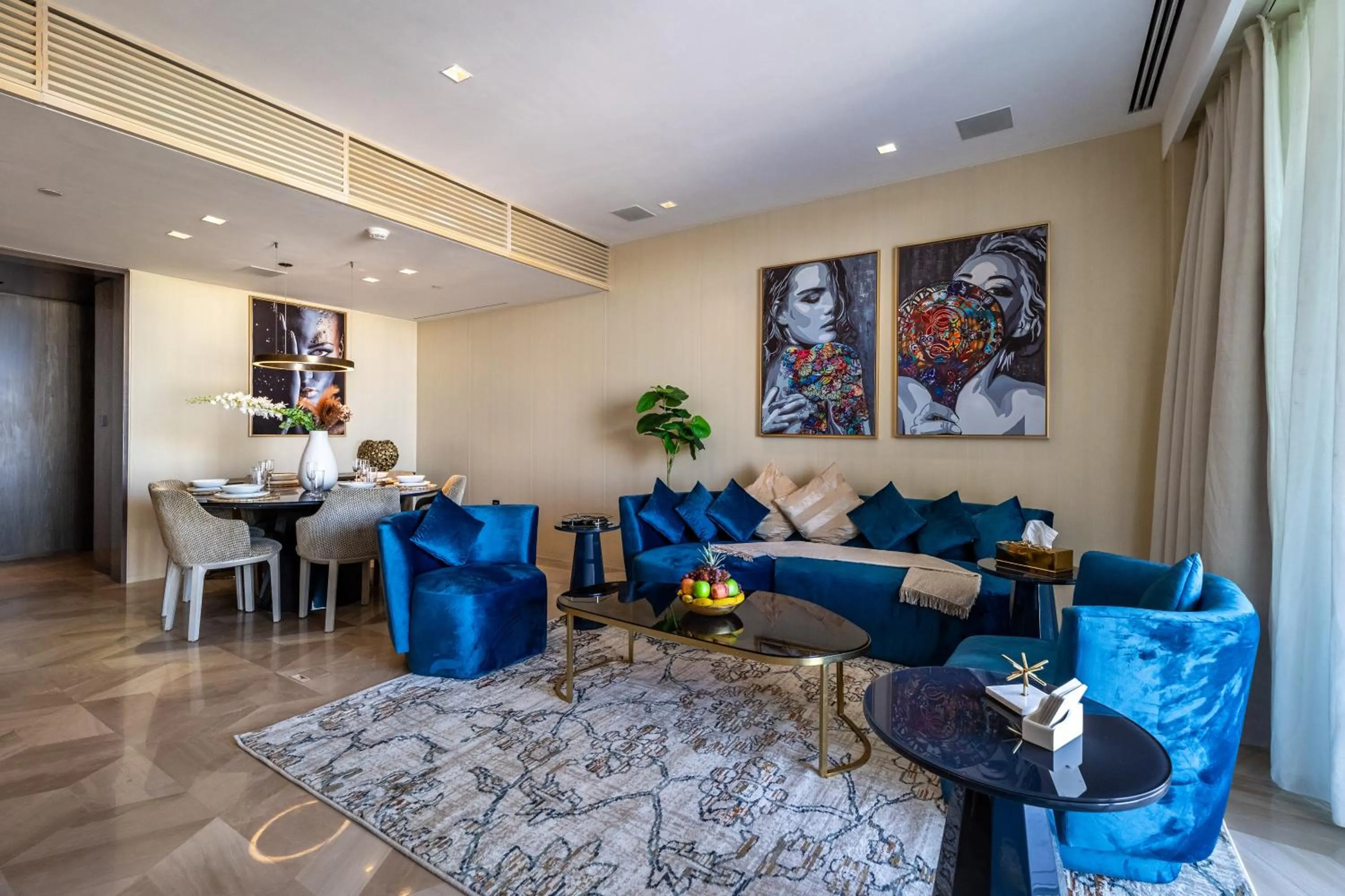 Living room in EDEN'S Homes & Villas - FIVE Palm Residences