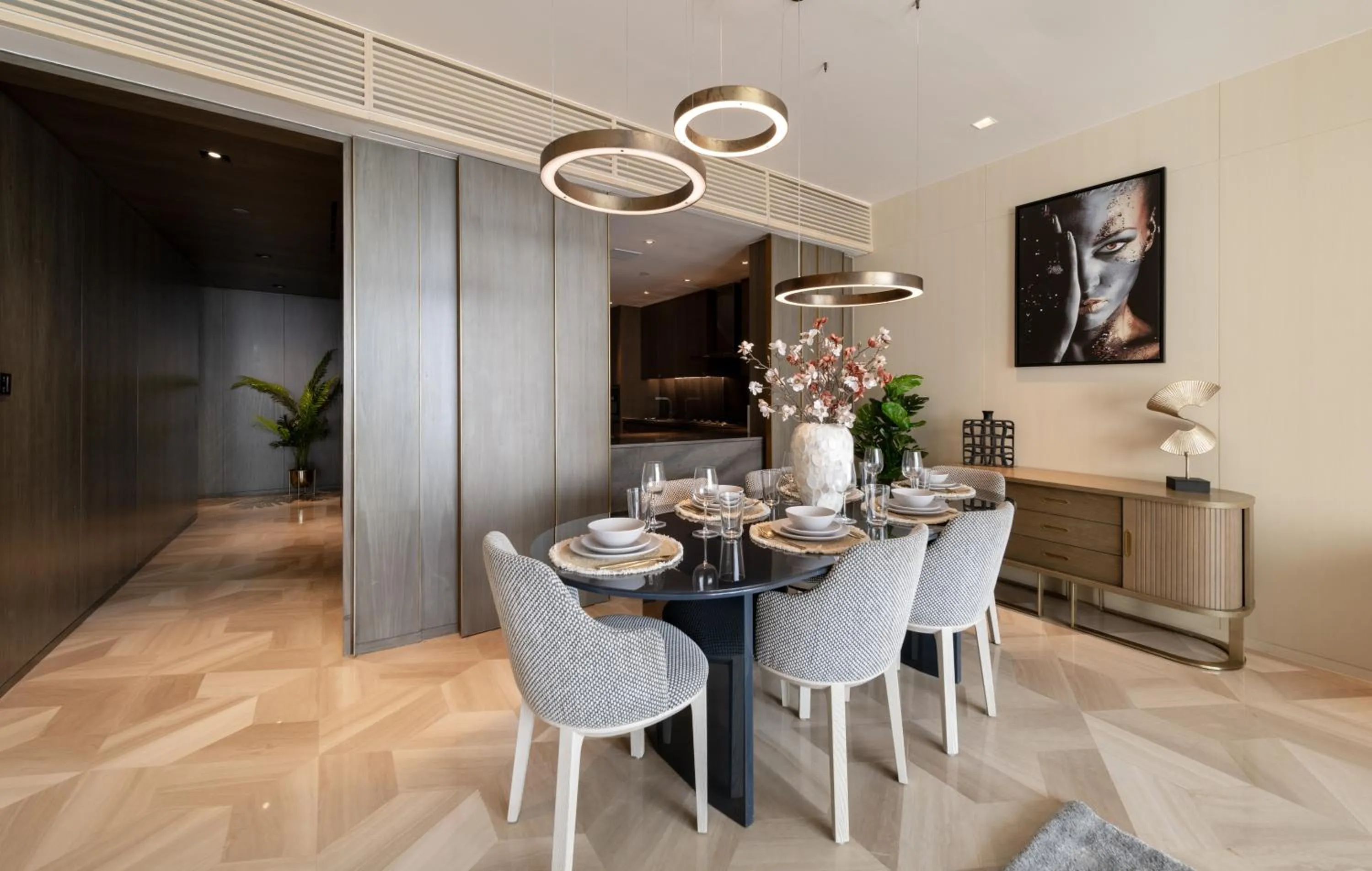 Dining area in EDEN'S Homes & Villas - FIVE Palm Residences