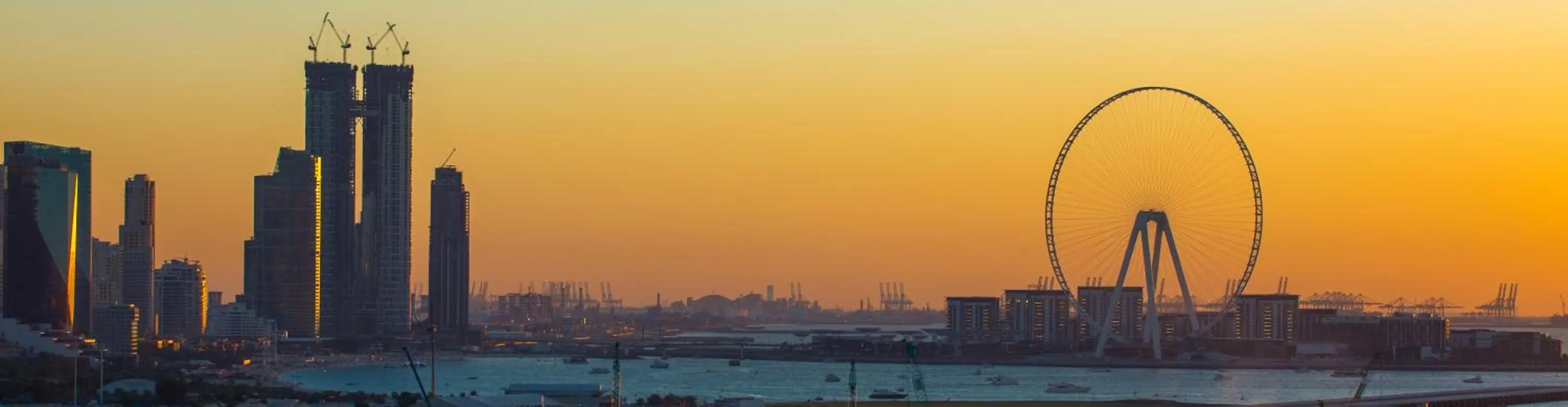 Sunset in EDEN'S Homes & Villas - FIVE Palm Residences