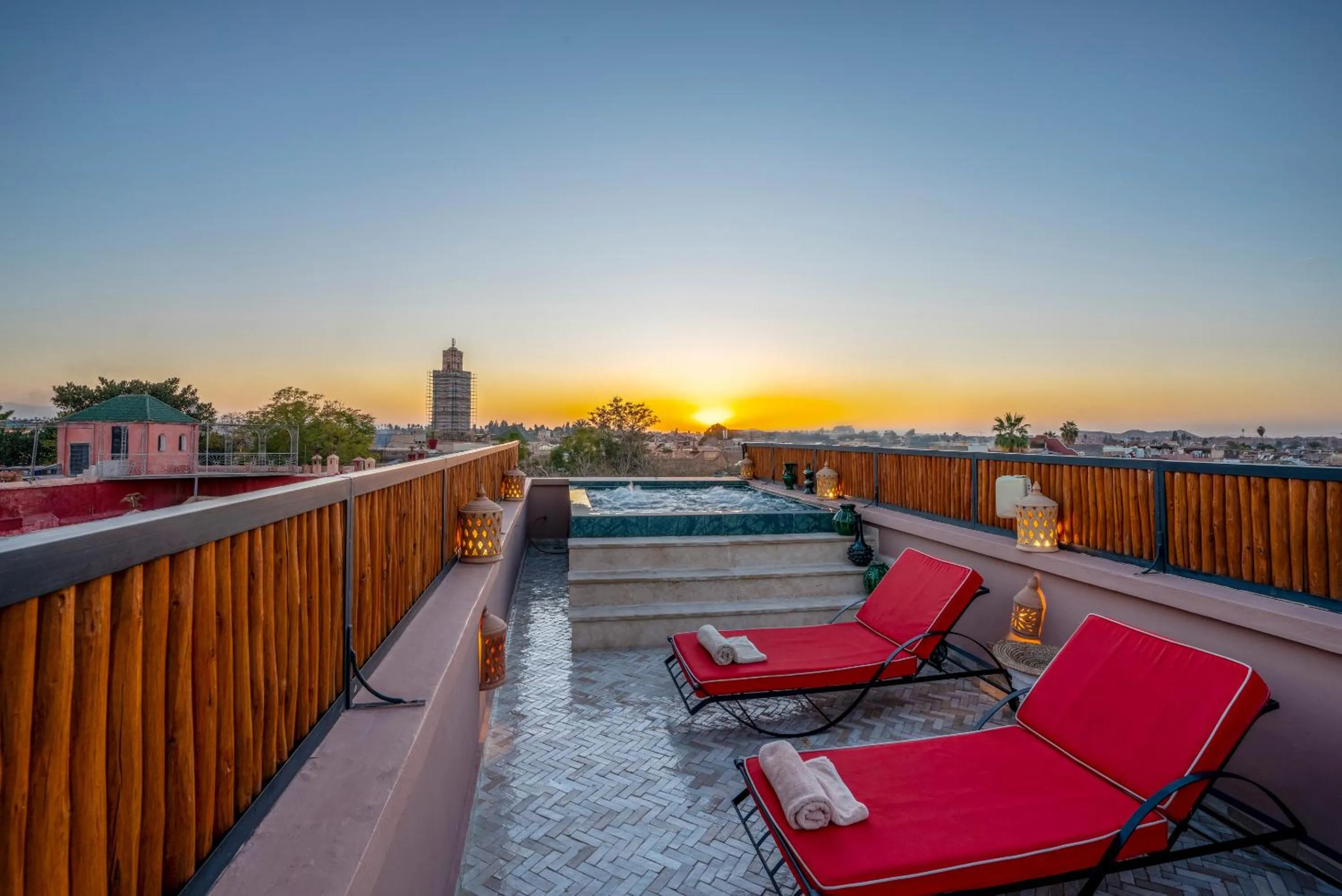Patio in Riad Janate & SPA