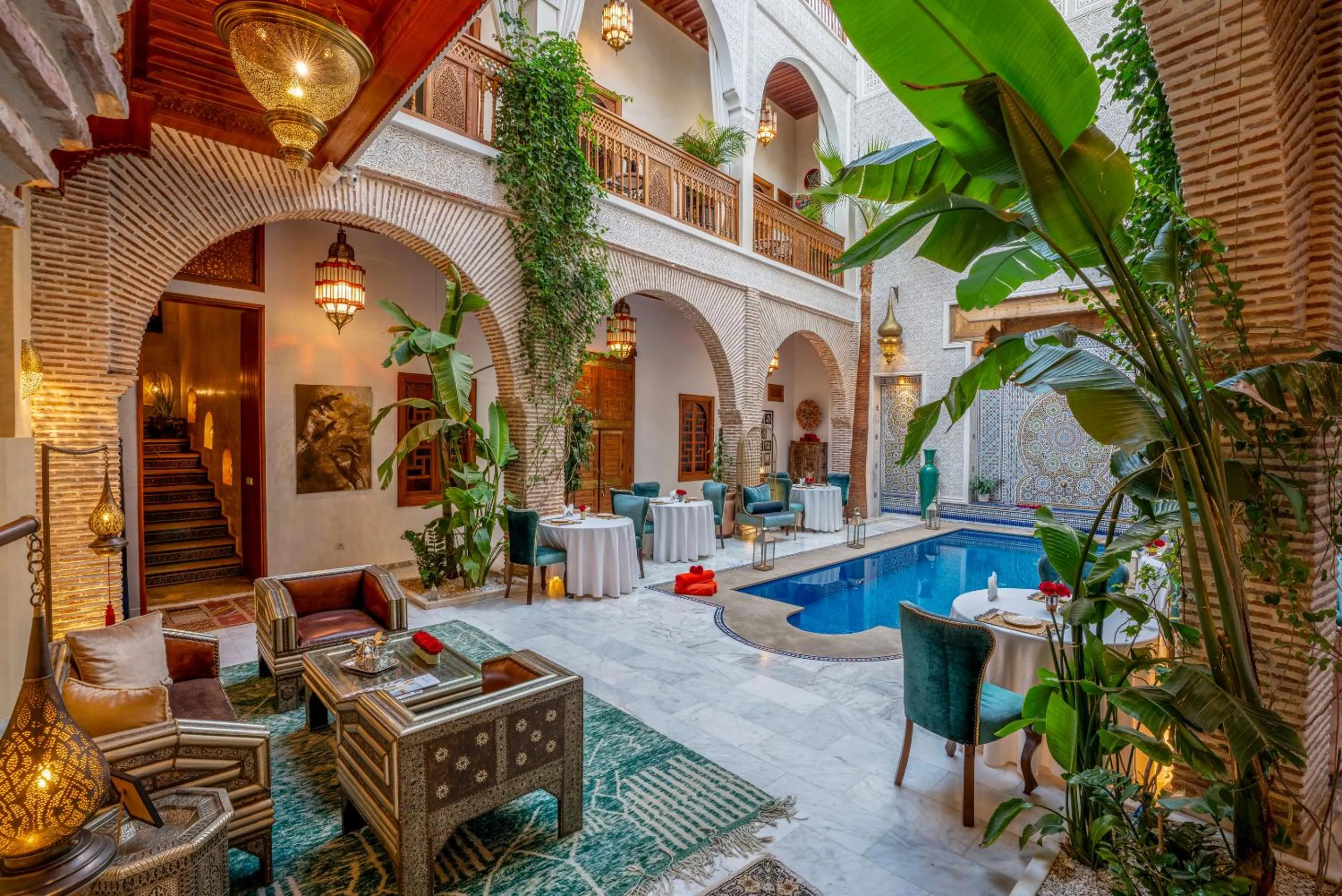 Swimming pool in Riad Janate & SPA