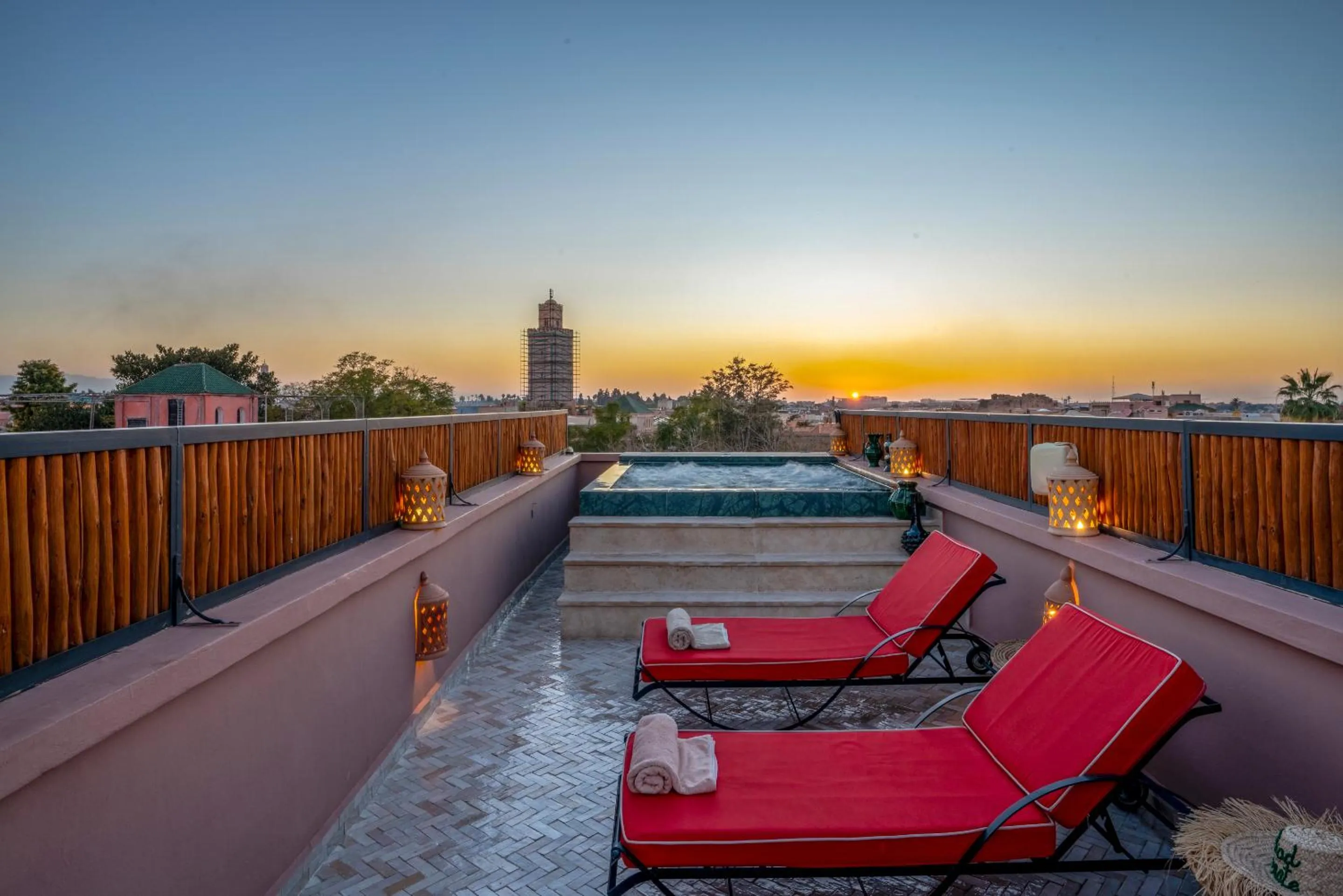 Patio in Riad Janate & SPA