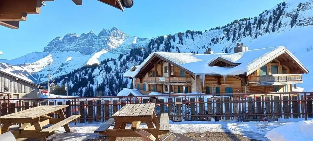 Winter in Freeride Hostel & Bar lounge