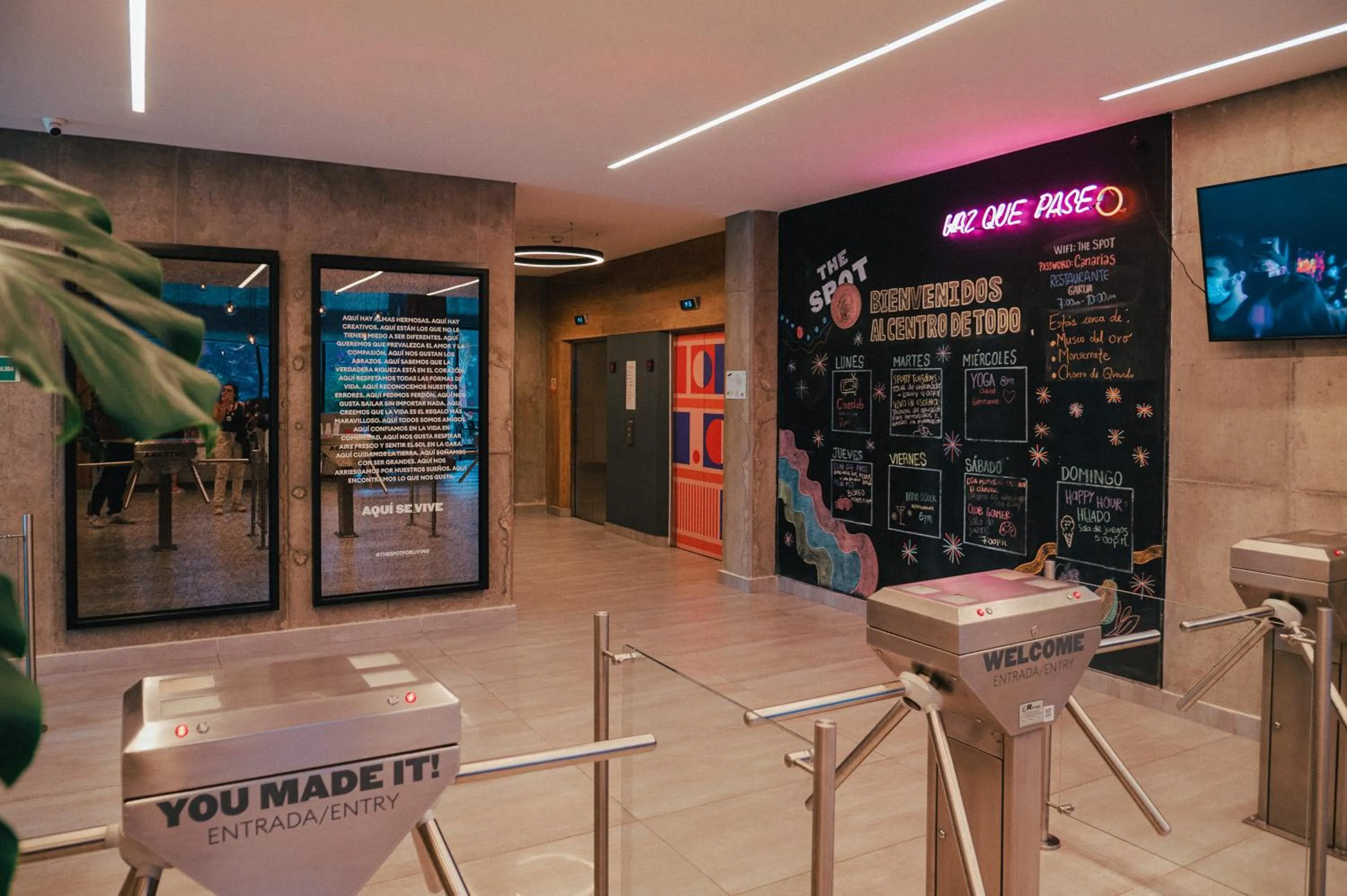 Lobby or reception in Spotty Bogotá Centro