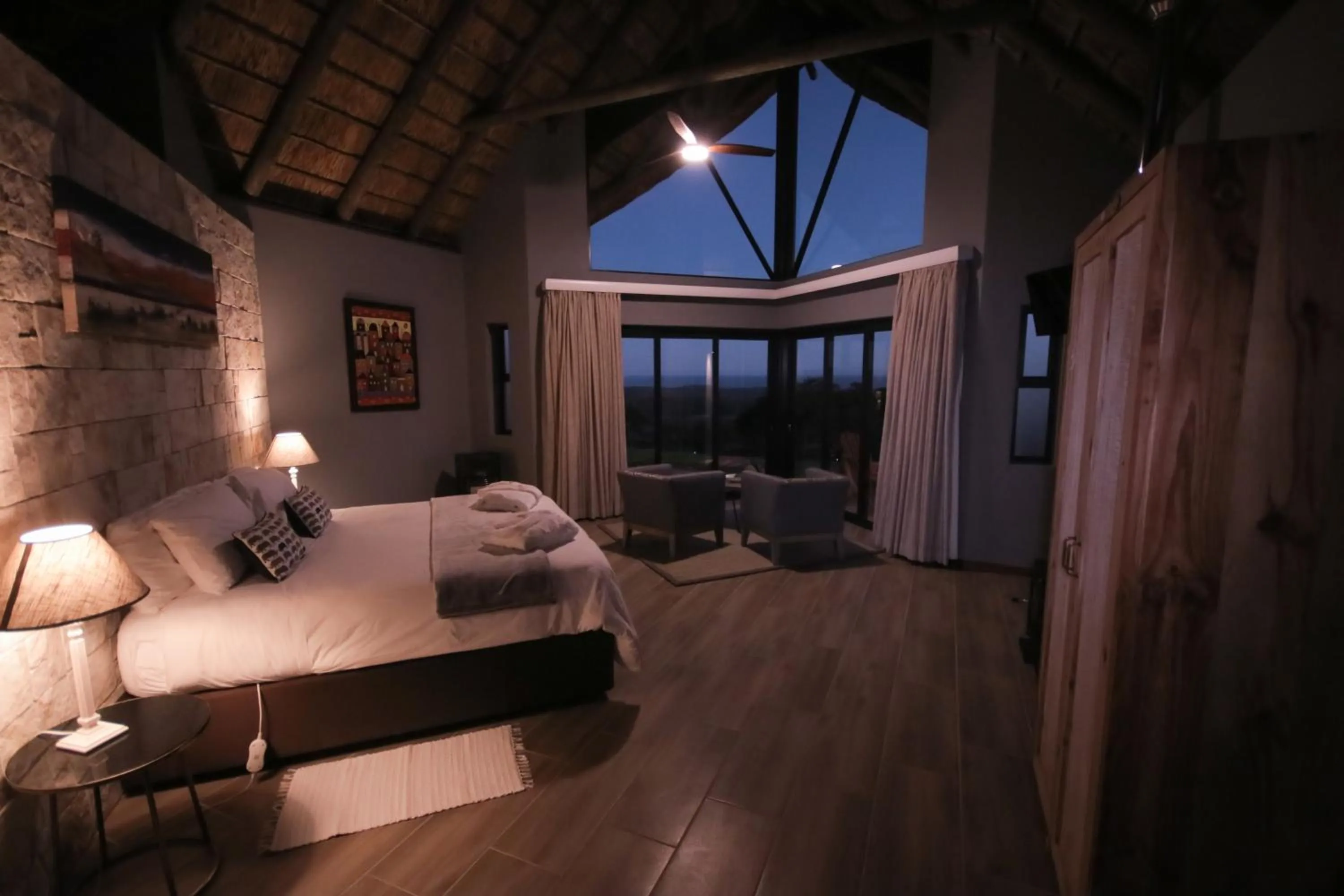 Bed in Jbay Zebra Lodge