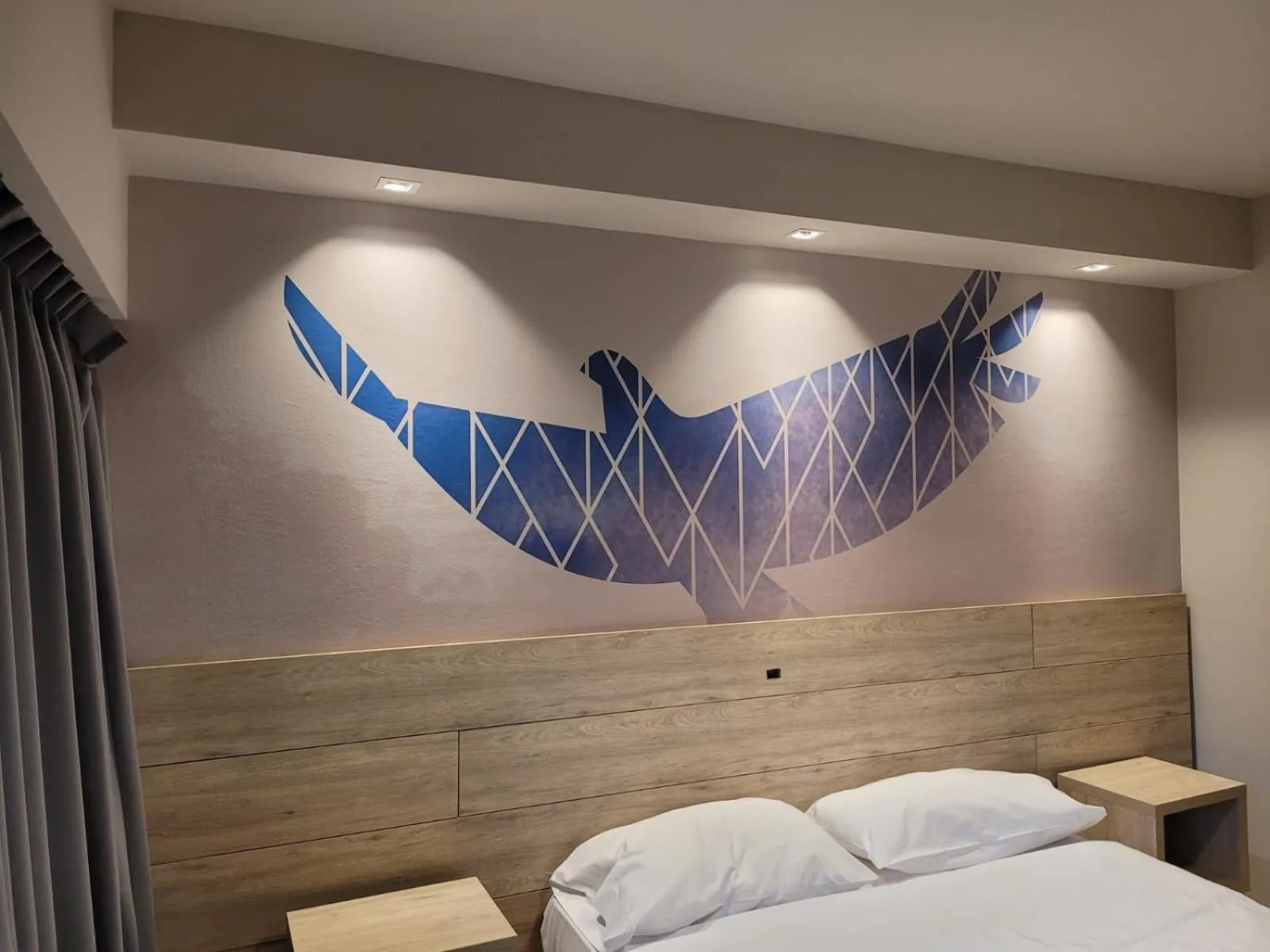 Bed in Hotel Alun Nehuen