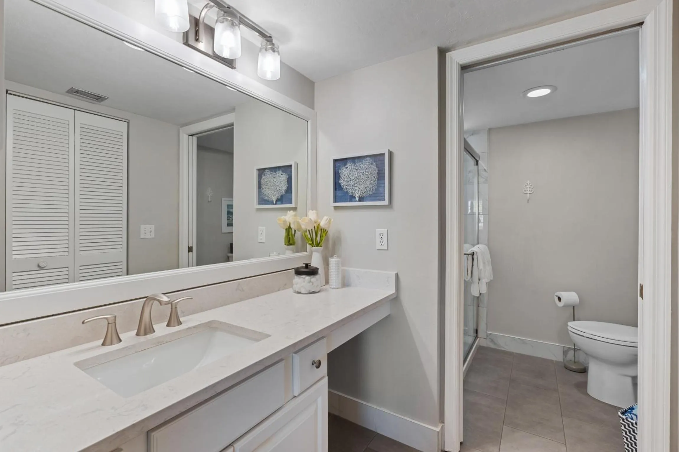 Bathroom in Park Shore Resort by Mike Z Rentals
