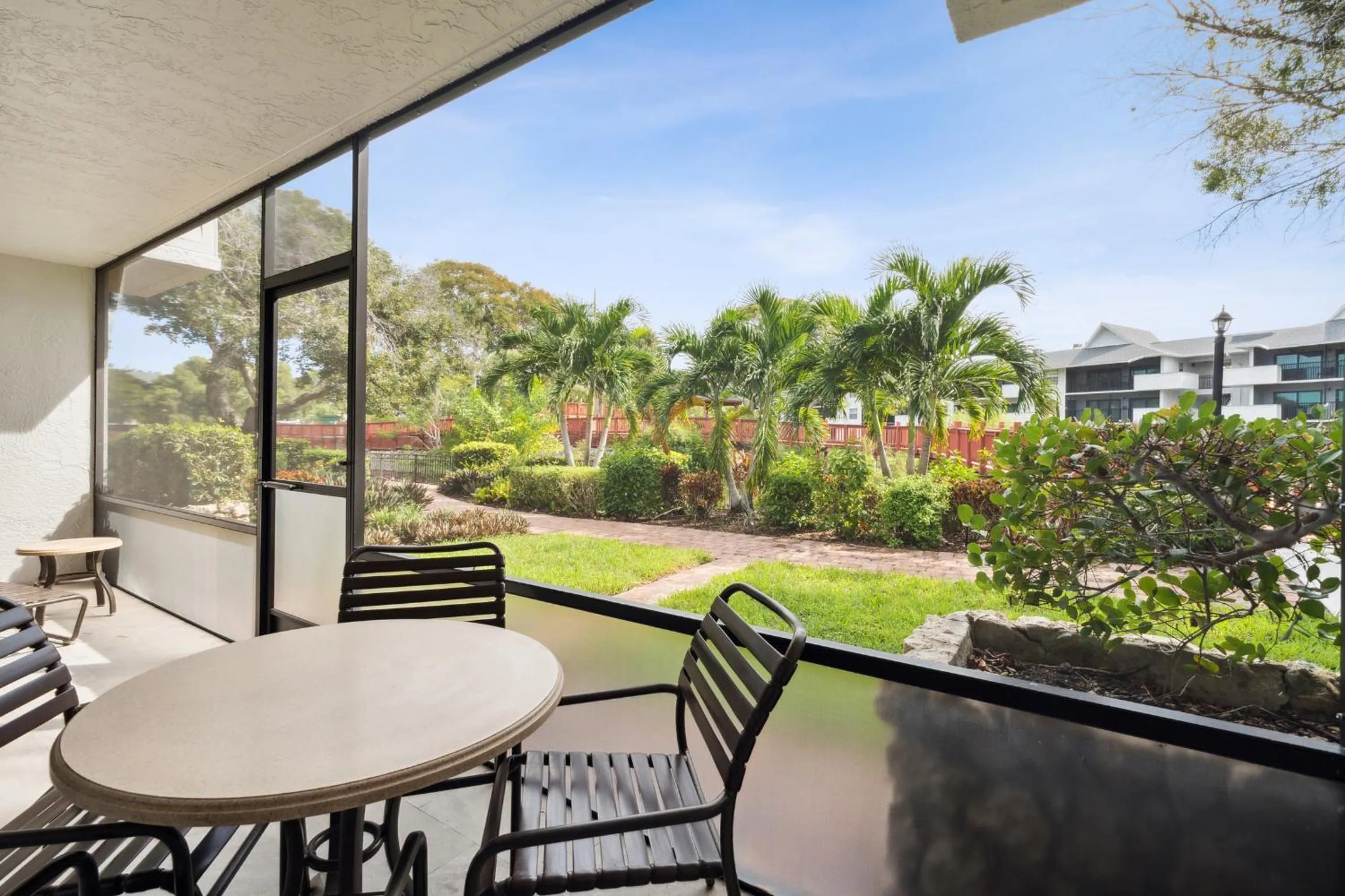 Patio in Park Shore Resort by Mike Z Rentals