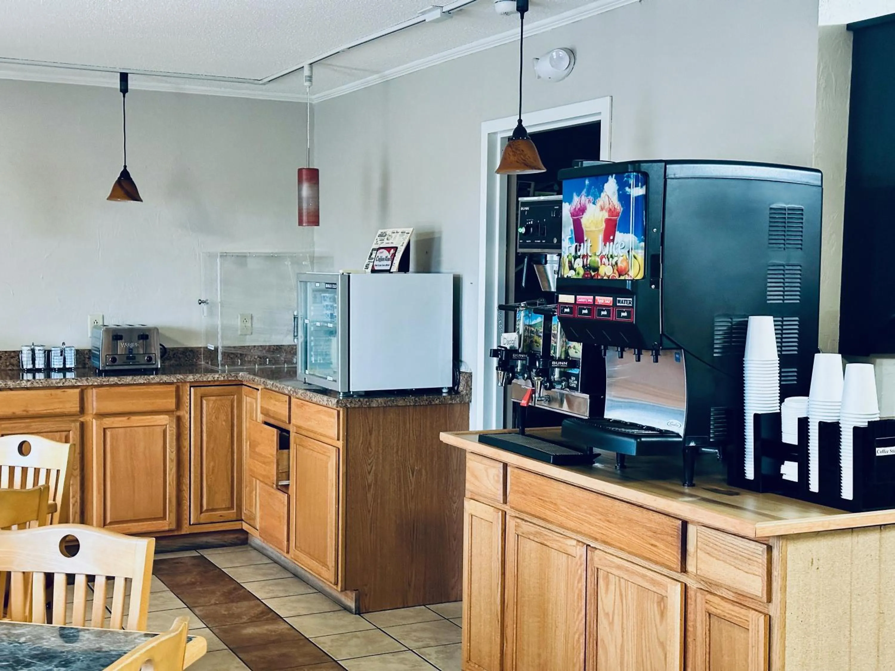 Buffet breakfast in Ivey's Motor Lodge