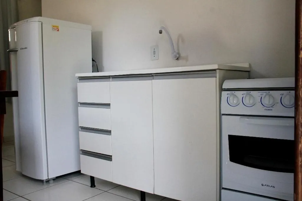 Kitchen or kitchenette in Pousada Residencial Família Dragone