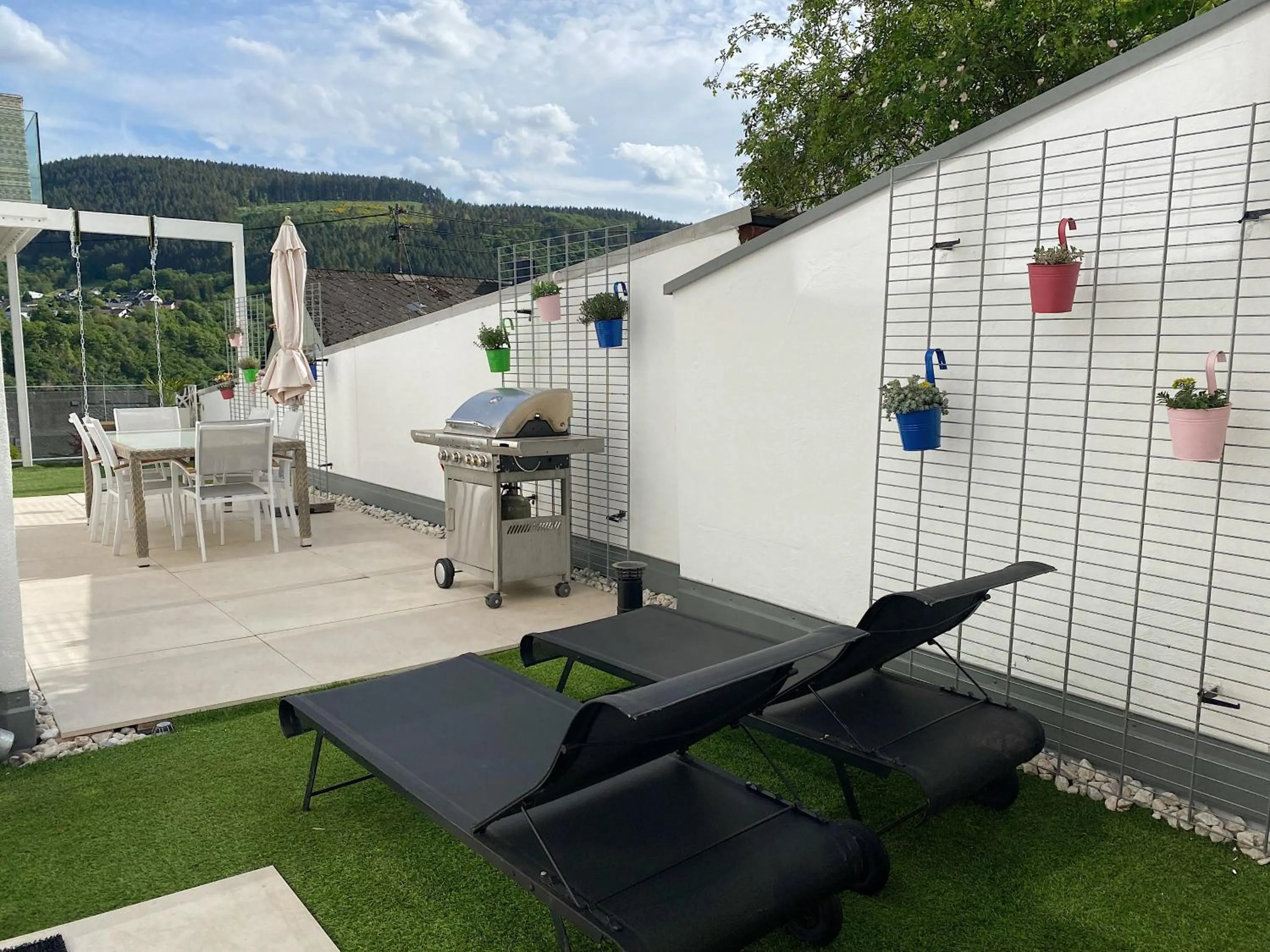 Balcony/Terrace in Weingut-Aparthotel Olinger