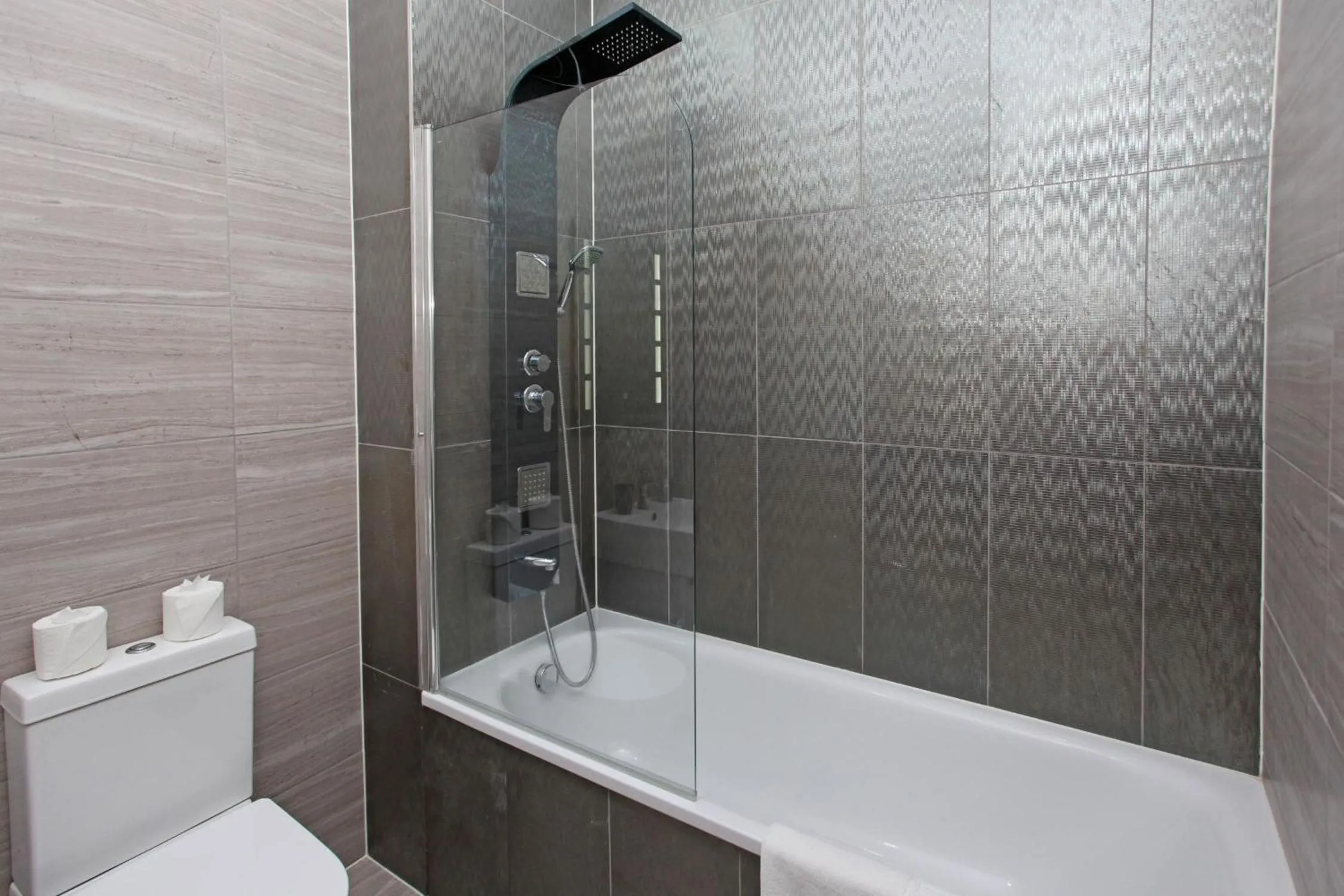 Shower in Sapphire House Apartments