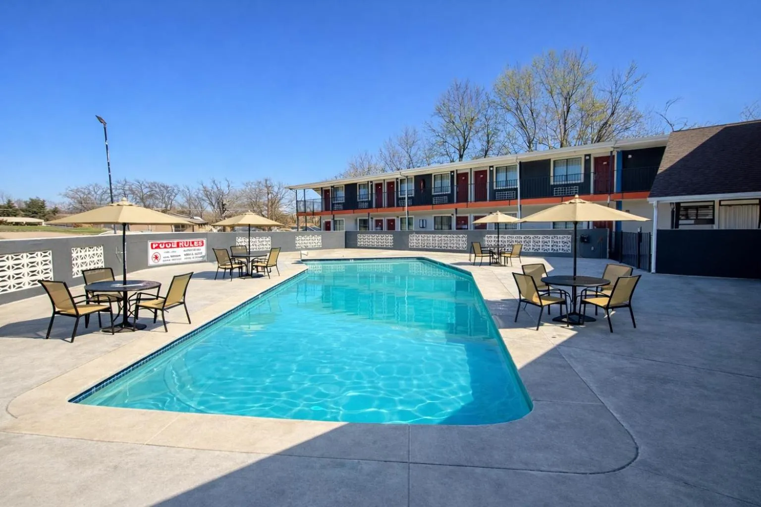 Property building in Americas Best Value Inn Ponca City