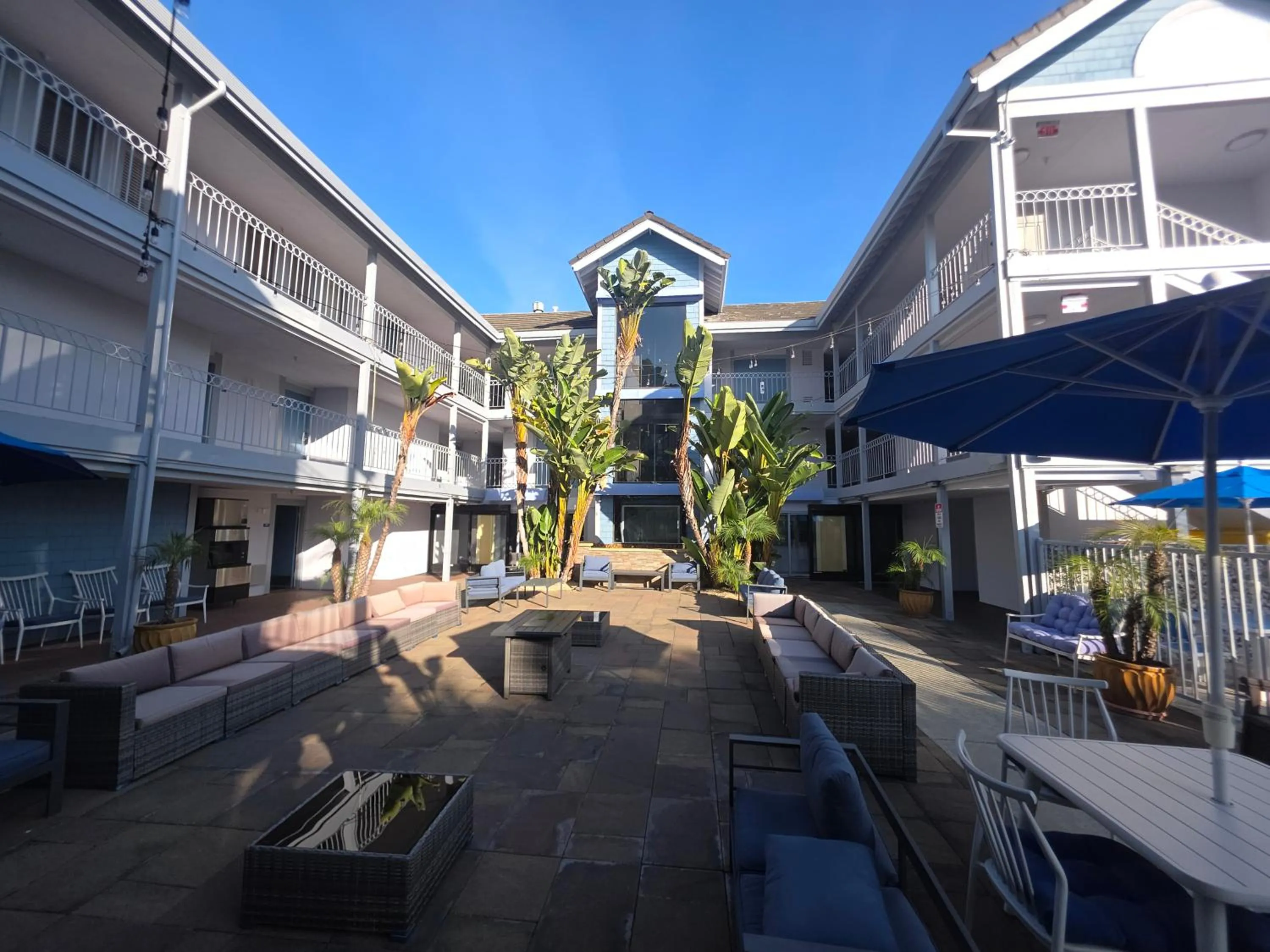 Inner courtyard view in Hotel Solares