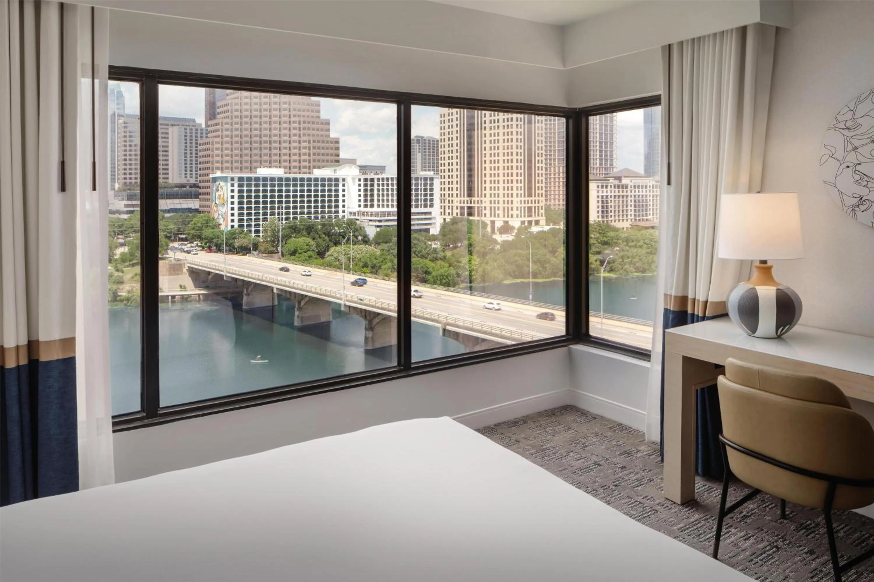 View (from property/room), Bed in Hyatt Regency Austin