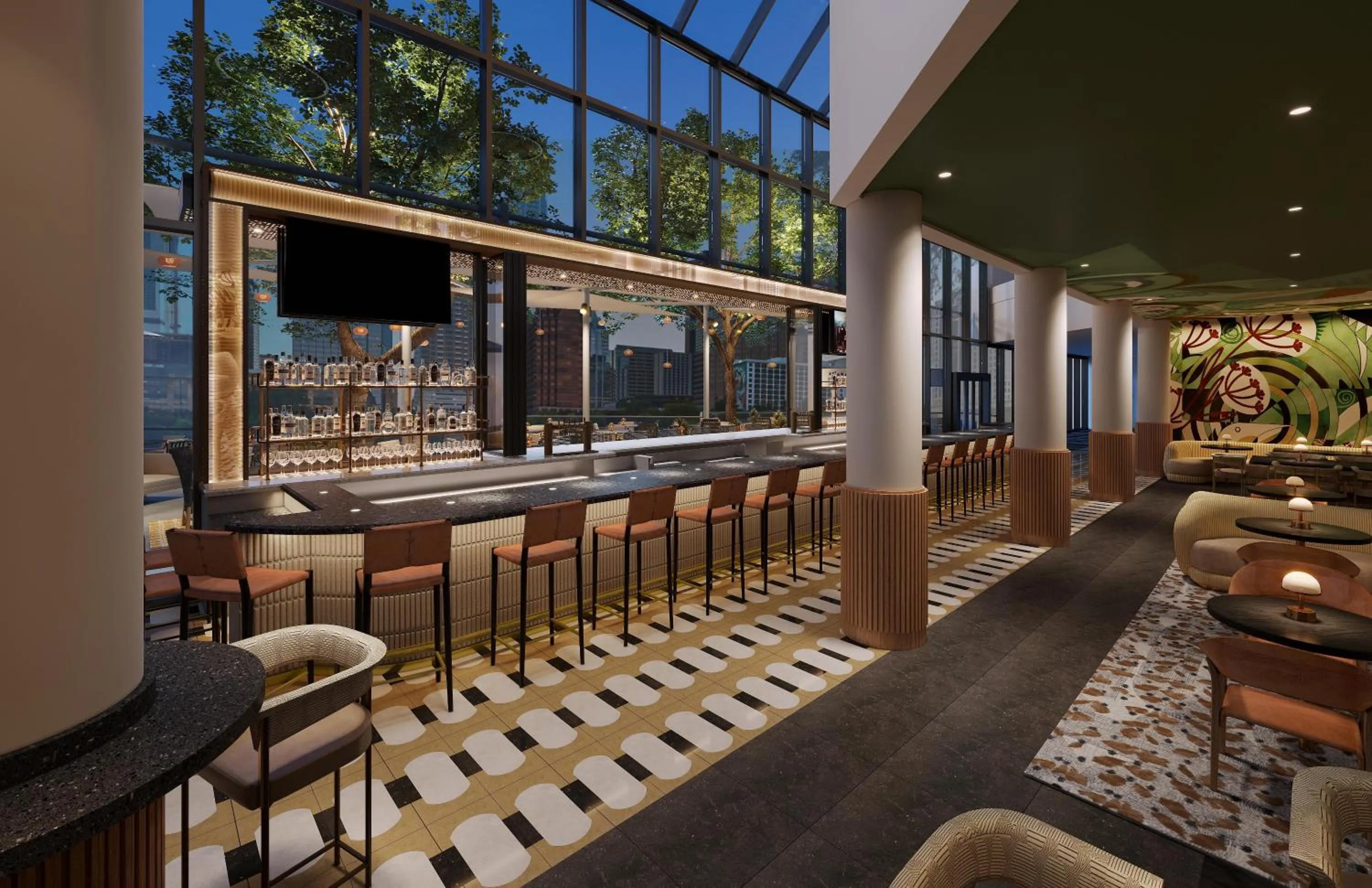 Lounge or bar in Hyatt Regency Austin