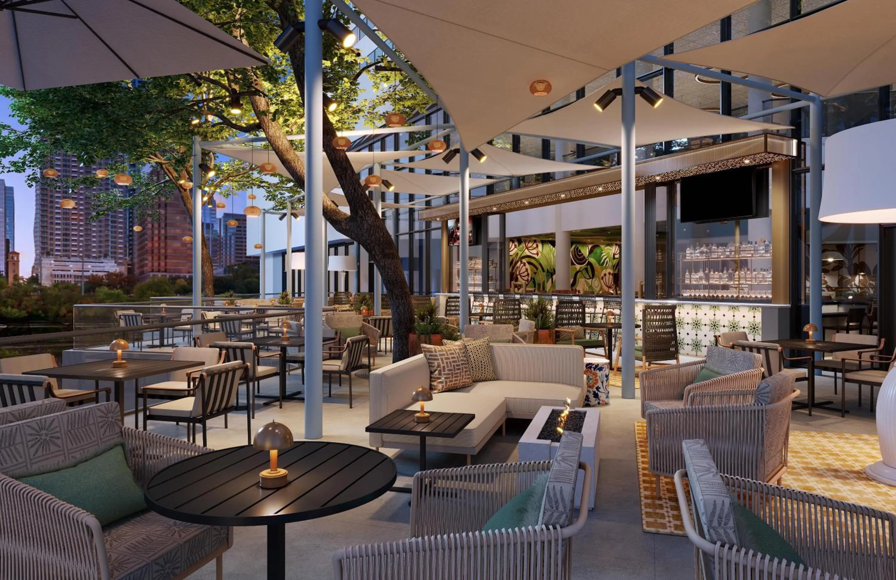 Lounge or bar in Hyatt Regency Austin