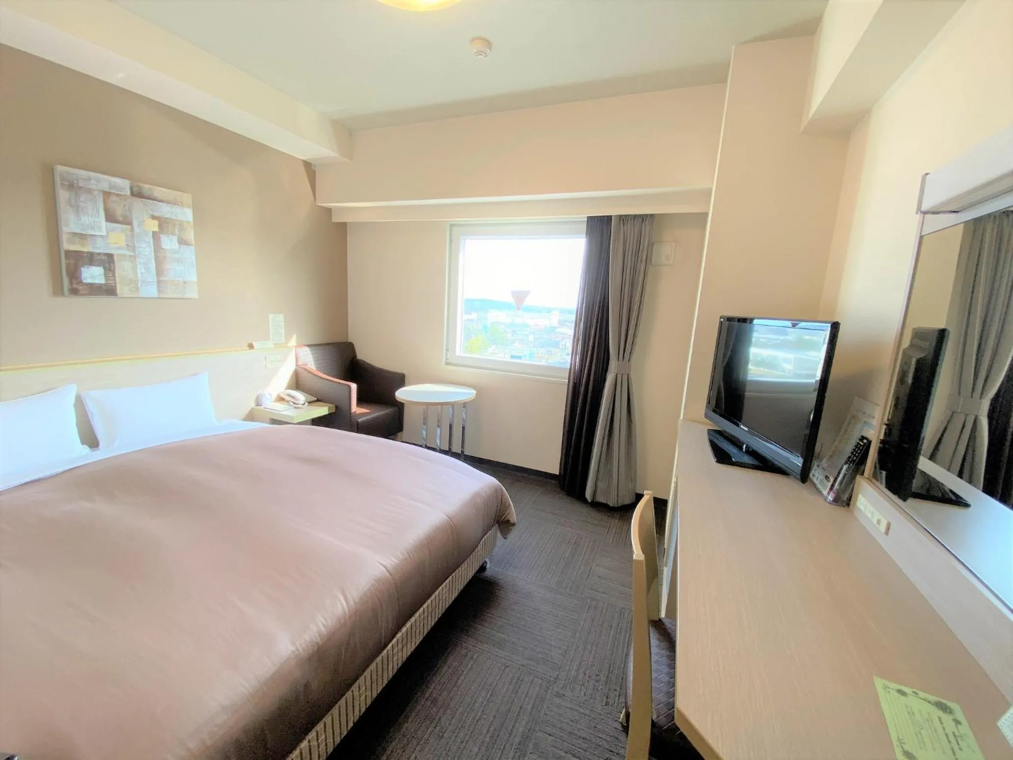 Bedroom, Bed in Hotel Route-Inn Sendai Taiwa Inter