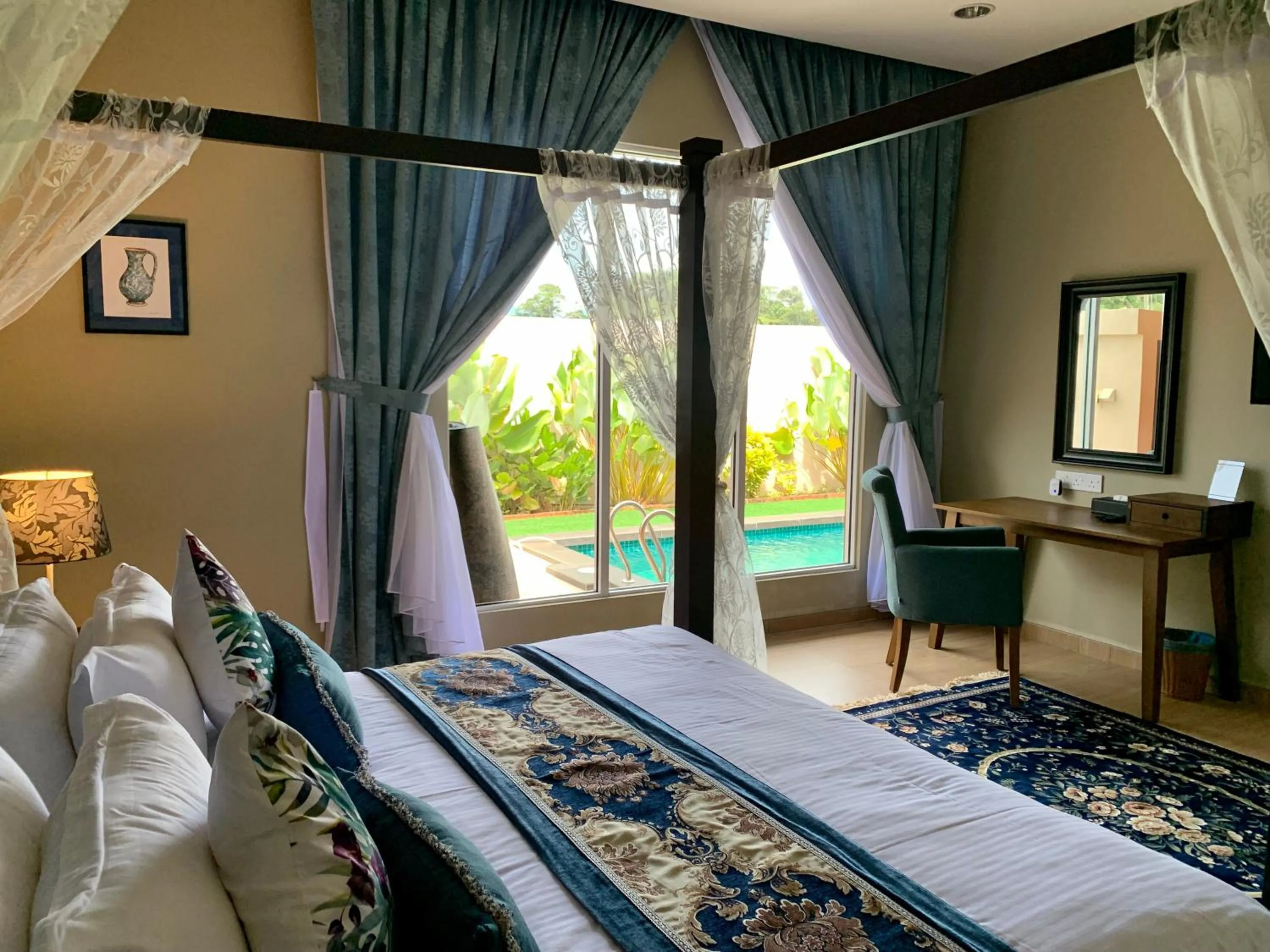 Bed in The Paddy Field - Private Pool Villas