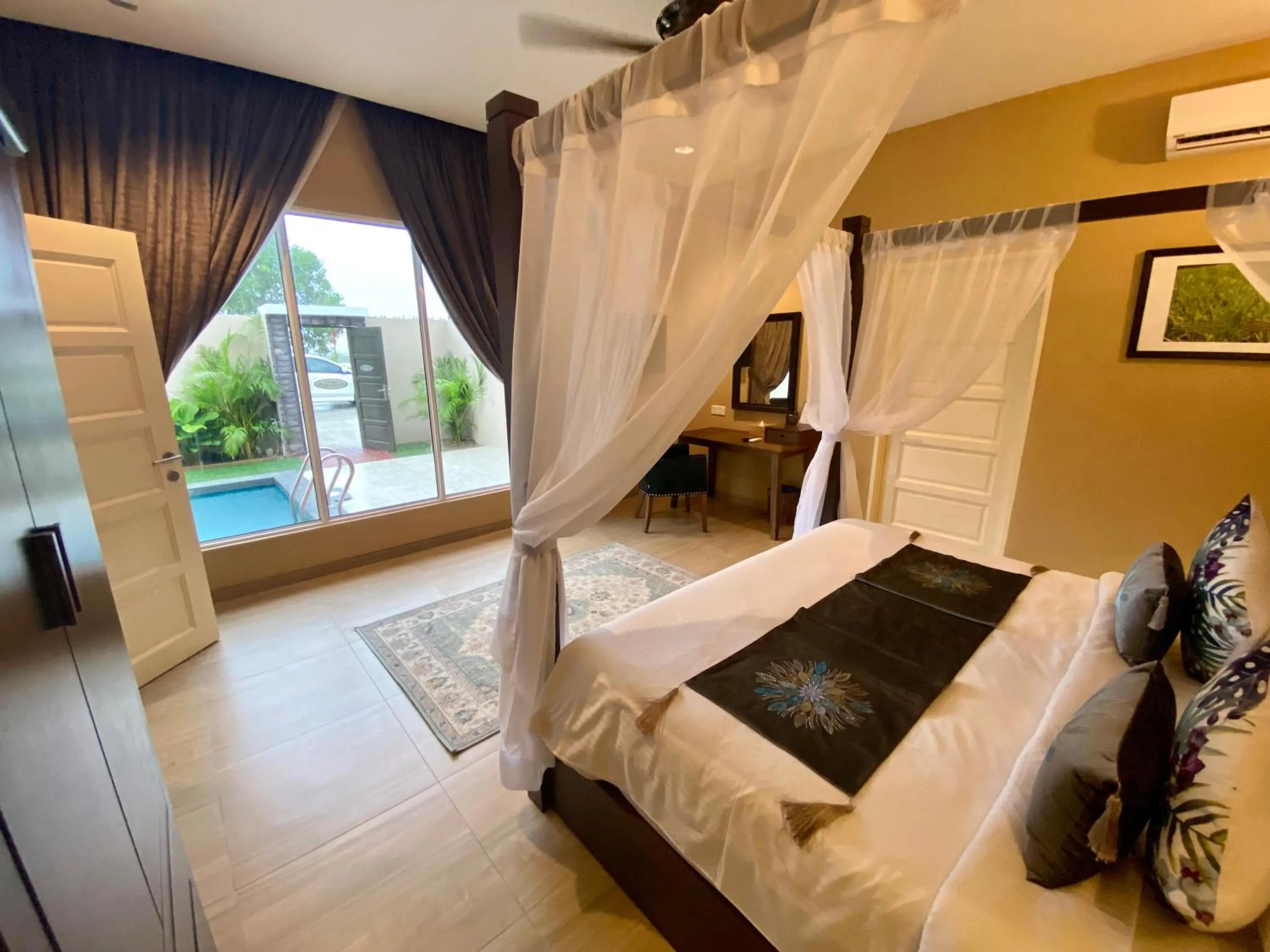 Bed in The Paddy Field - Private Pool Villas