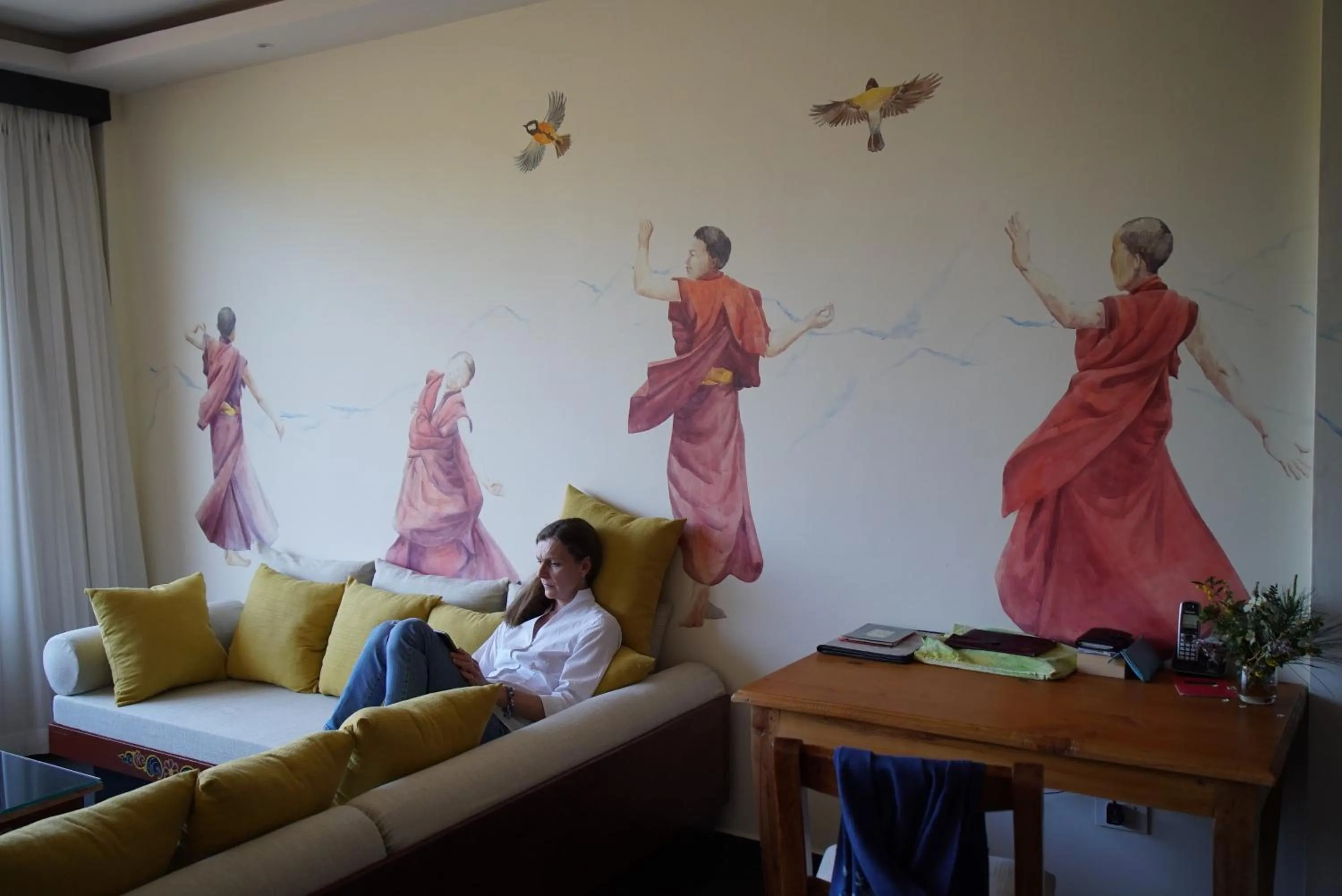 Decorative detail in The Postcard Dewa, Thimphu, Bhutan