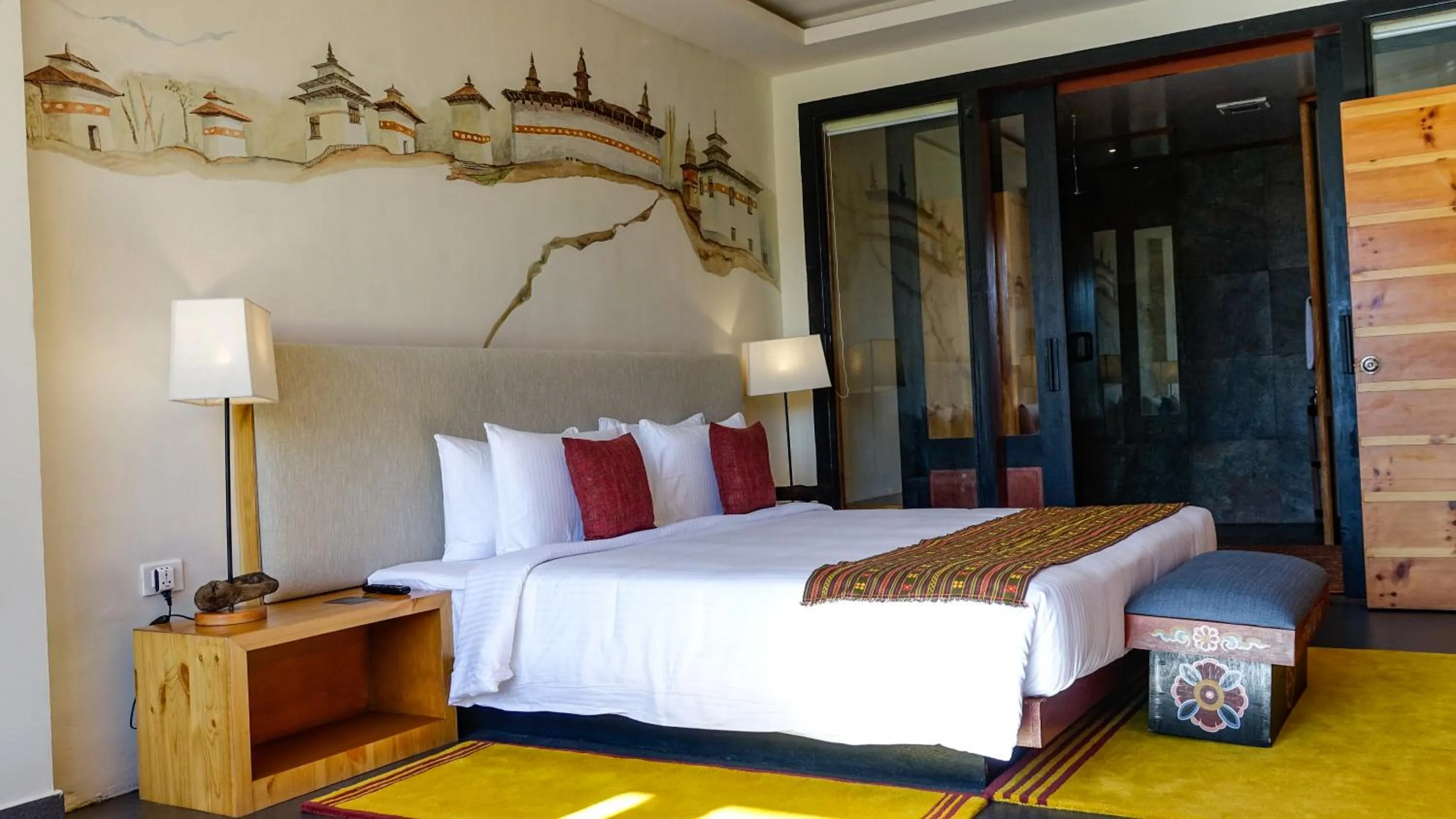 Bedroom, Bed in The Postcard Dewa, Thimphu, Bhutan