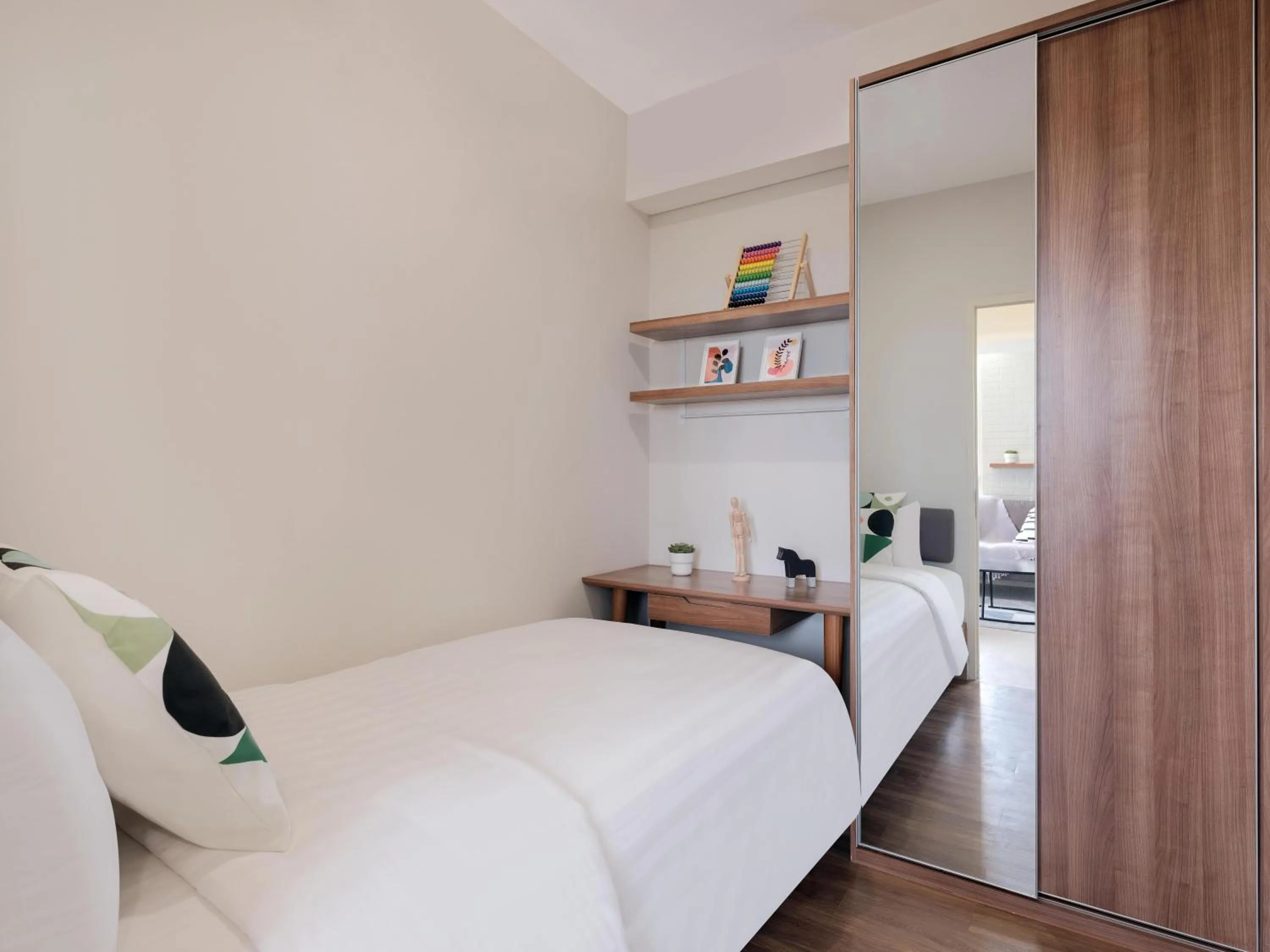 Bedroom, Bed in Fika Rooms Tangerang By Skandinavia