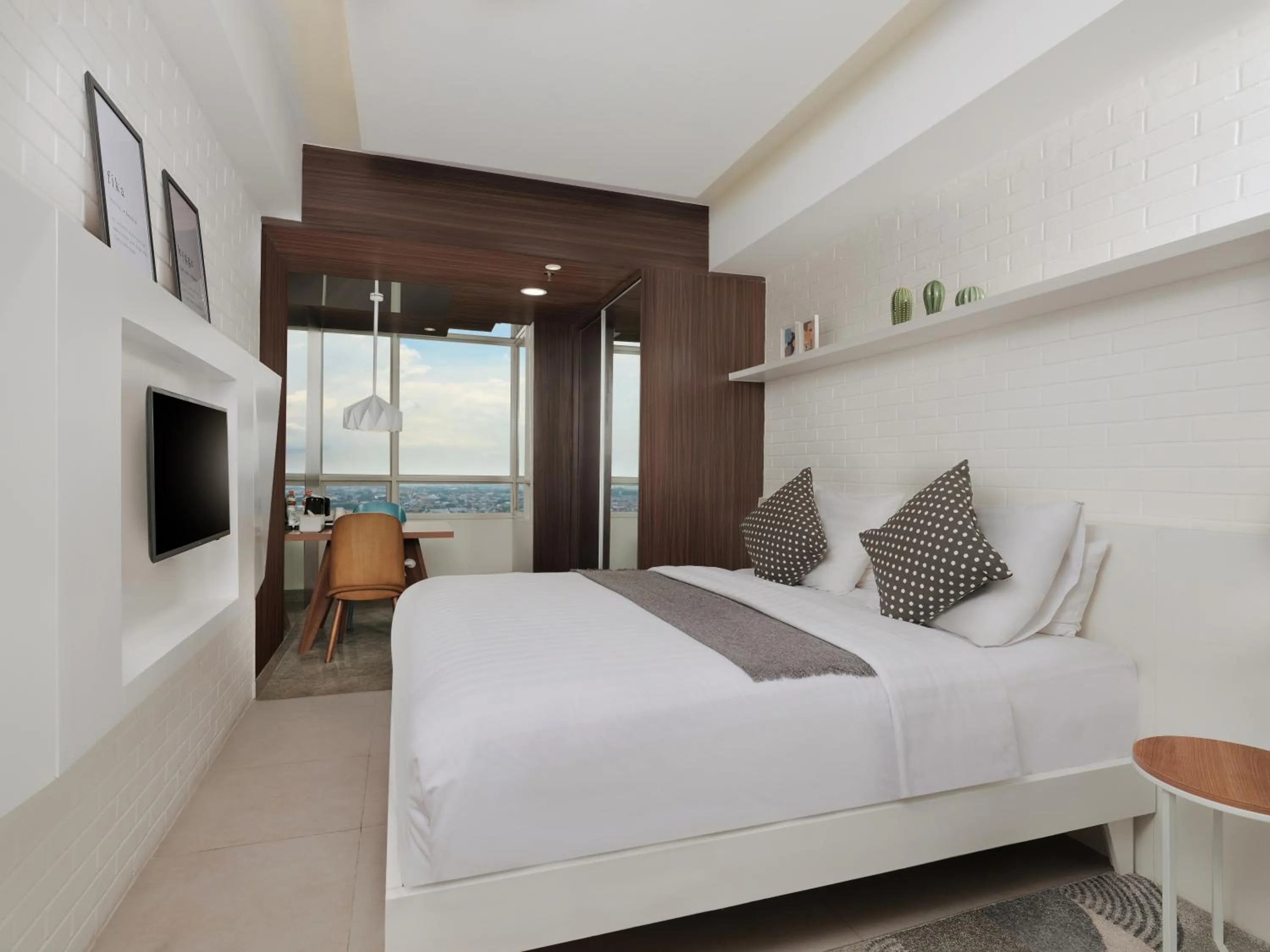 Bedroom, Bed in Fika Rooms Tangerang By Skandinavia