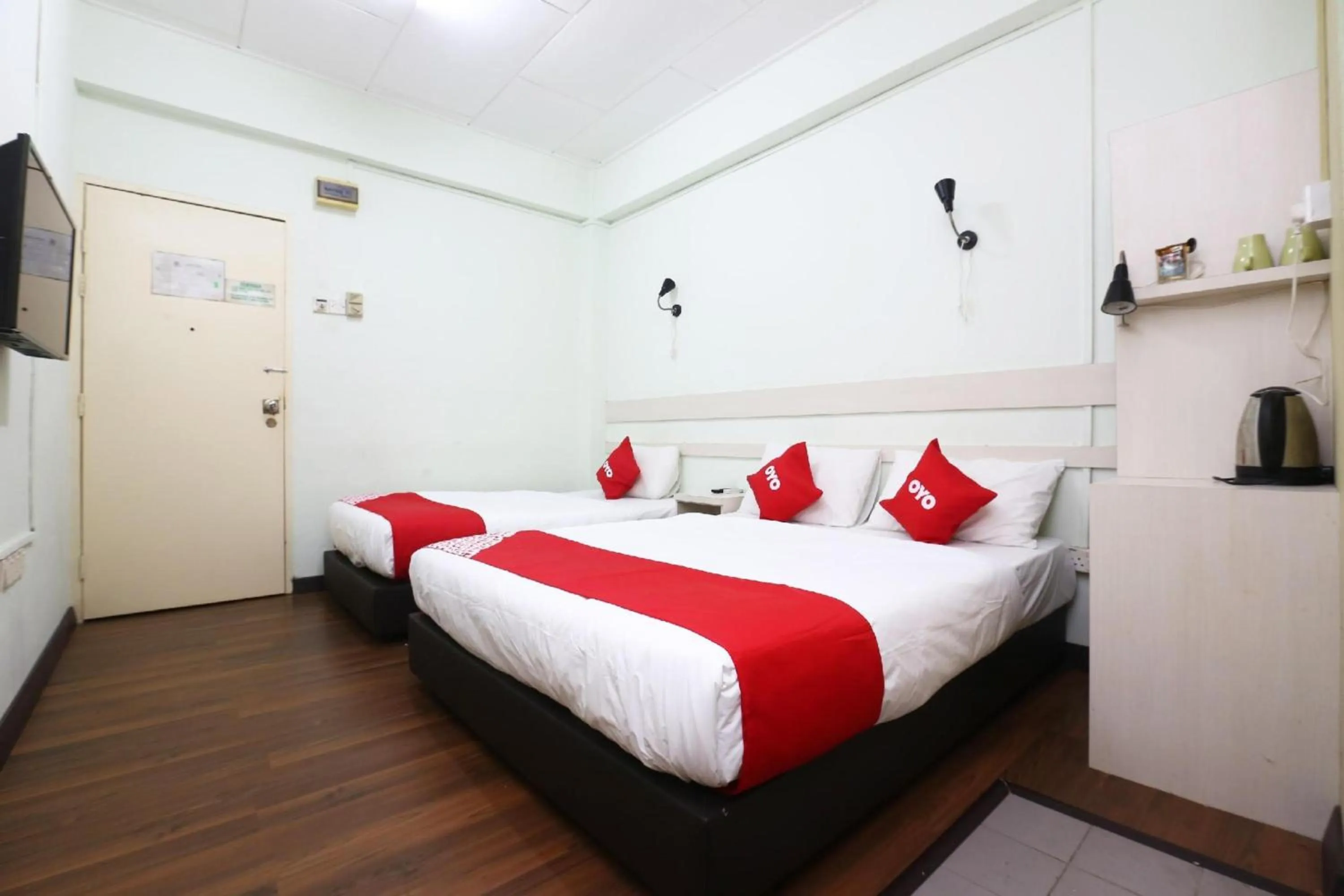 View (from property/room), Bed in Hotel O Green Mango @ Sri Cemerlang