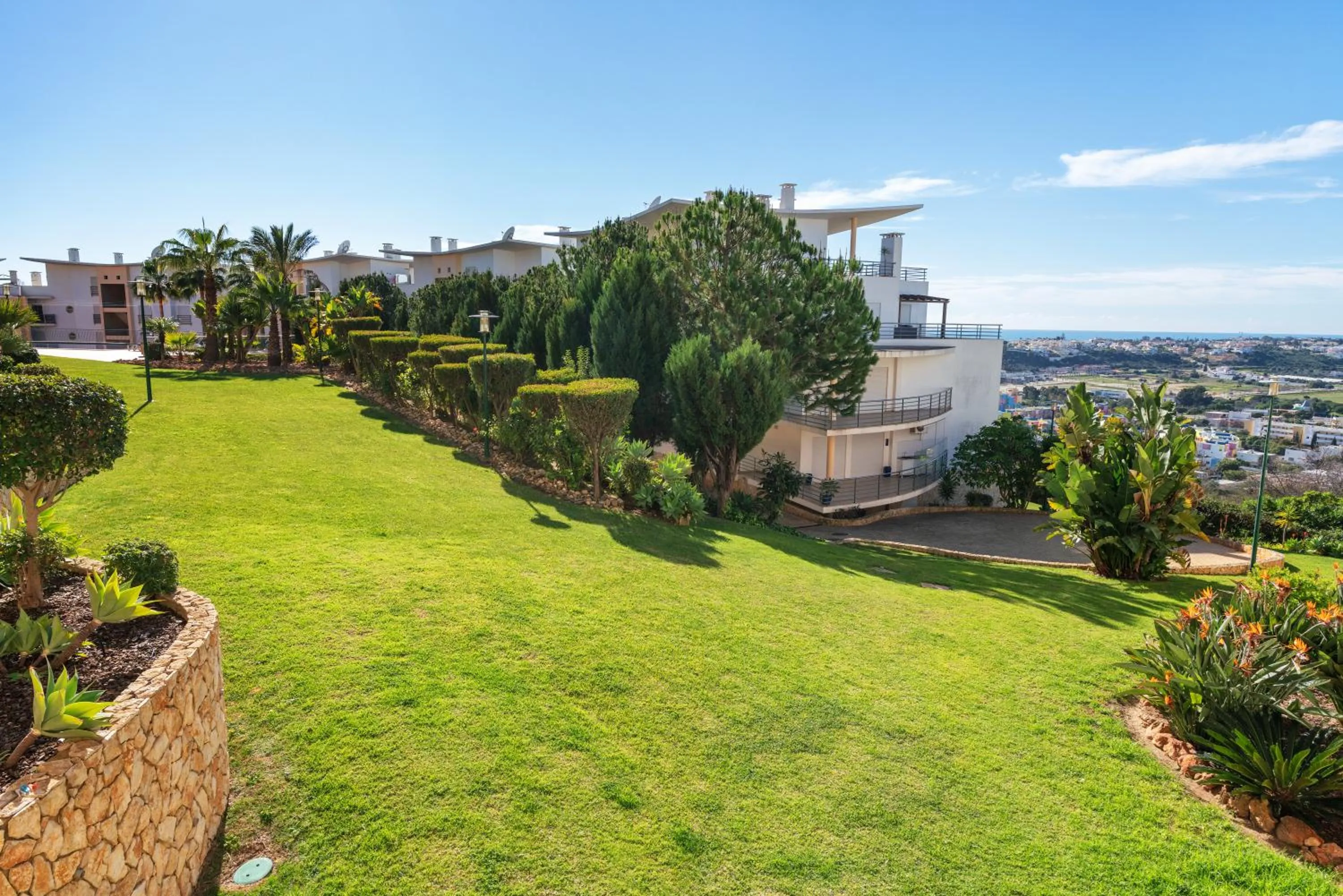 Garden view in BnB Homes Ocean view Apartment with 3 spacious Terraces, 2 Swimming pools & Tennis court