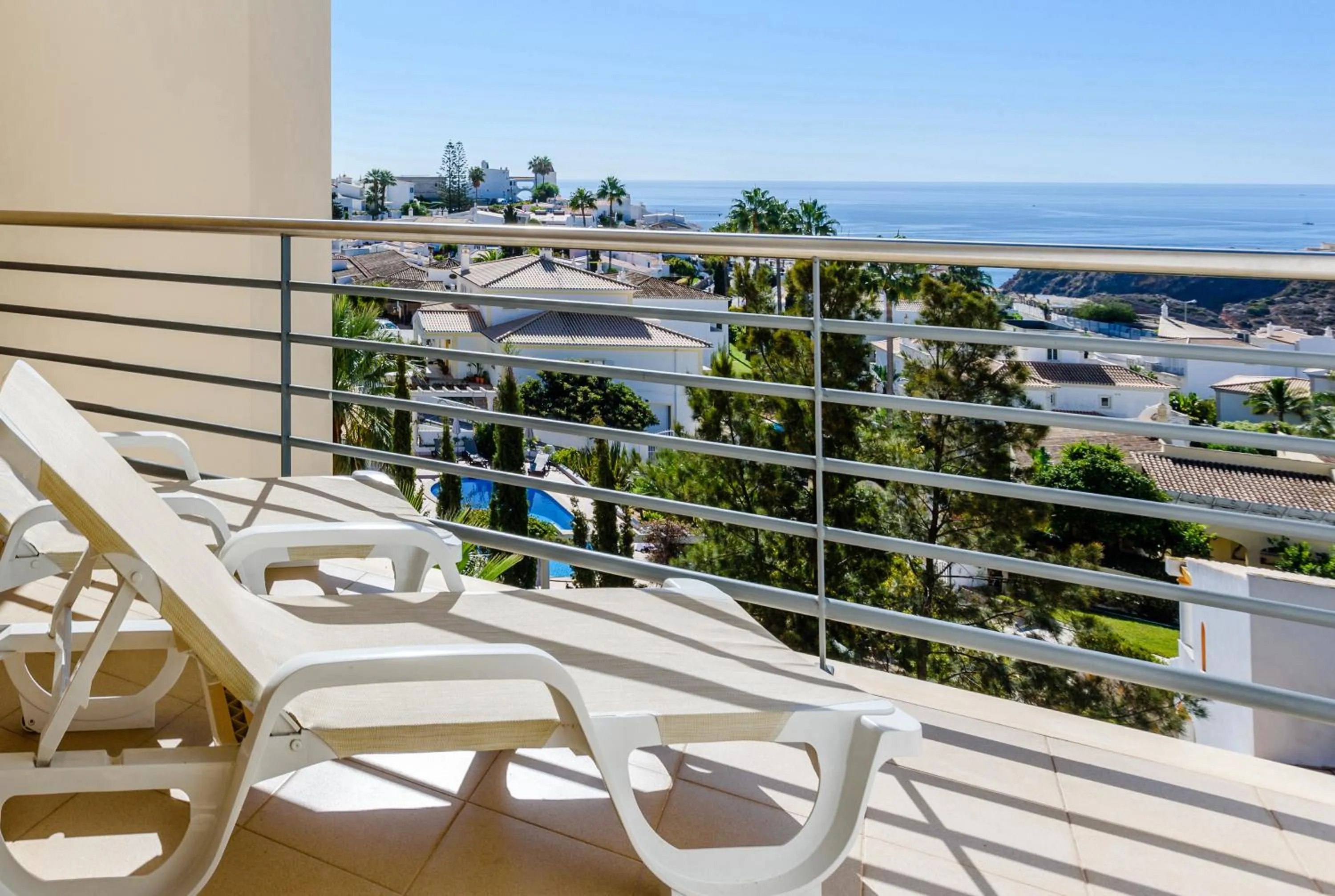 Balcony/Terrace in BnB Homes Ocean view Apartment with 3 spacious Terraces, 2 Swimming pools & Tennis court