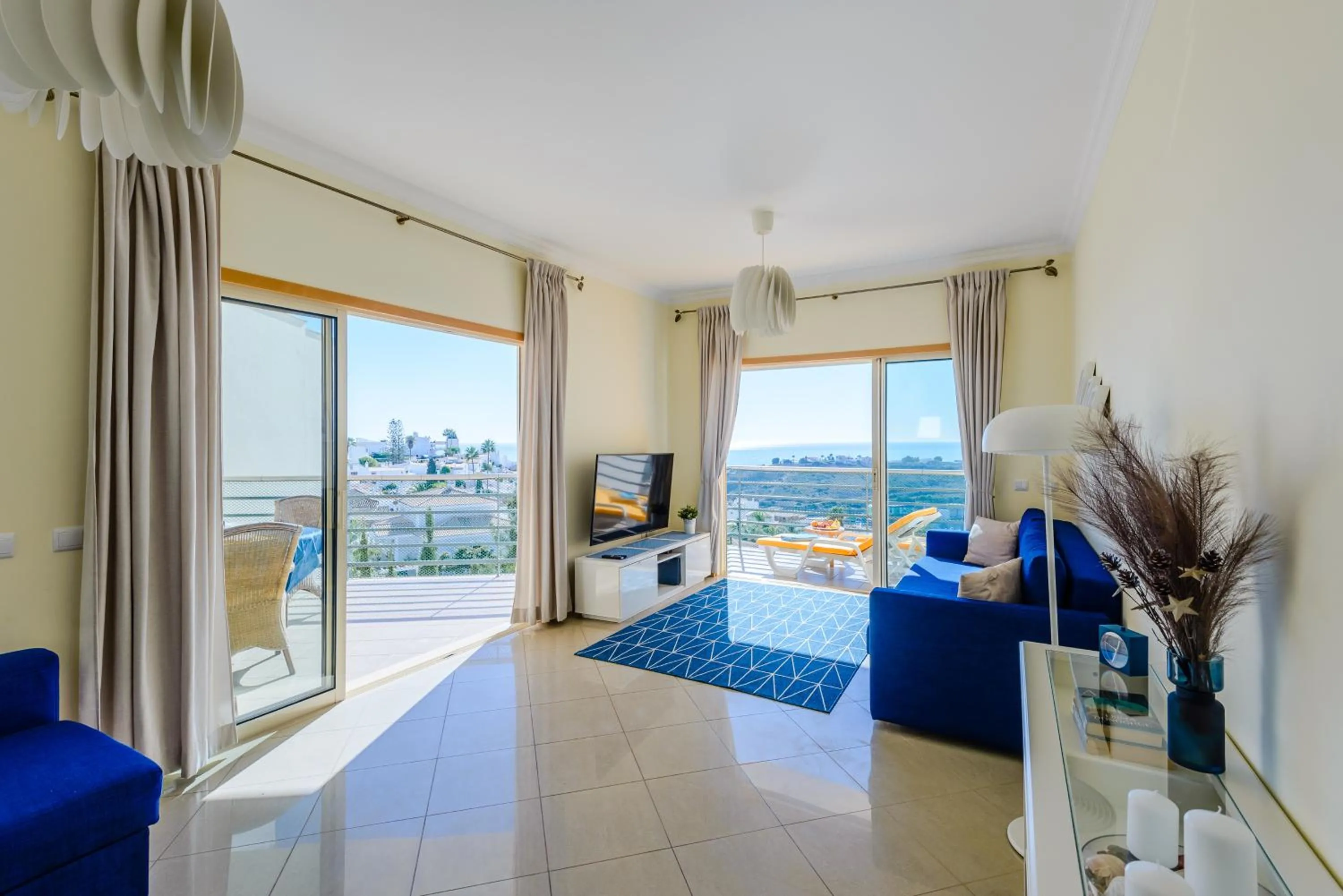 Balcony/Terrace in BnB Homes Ocean view Apartment with 3 spacious Terraces, 2 Swimming pools & Tennis court