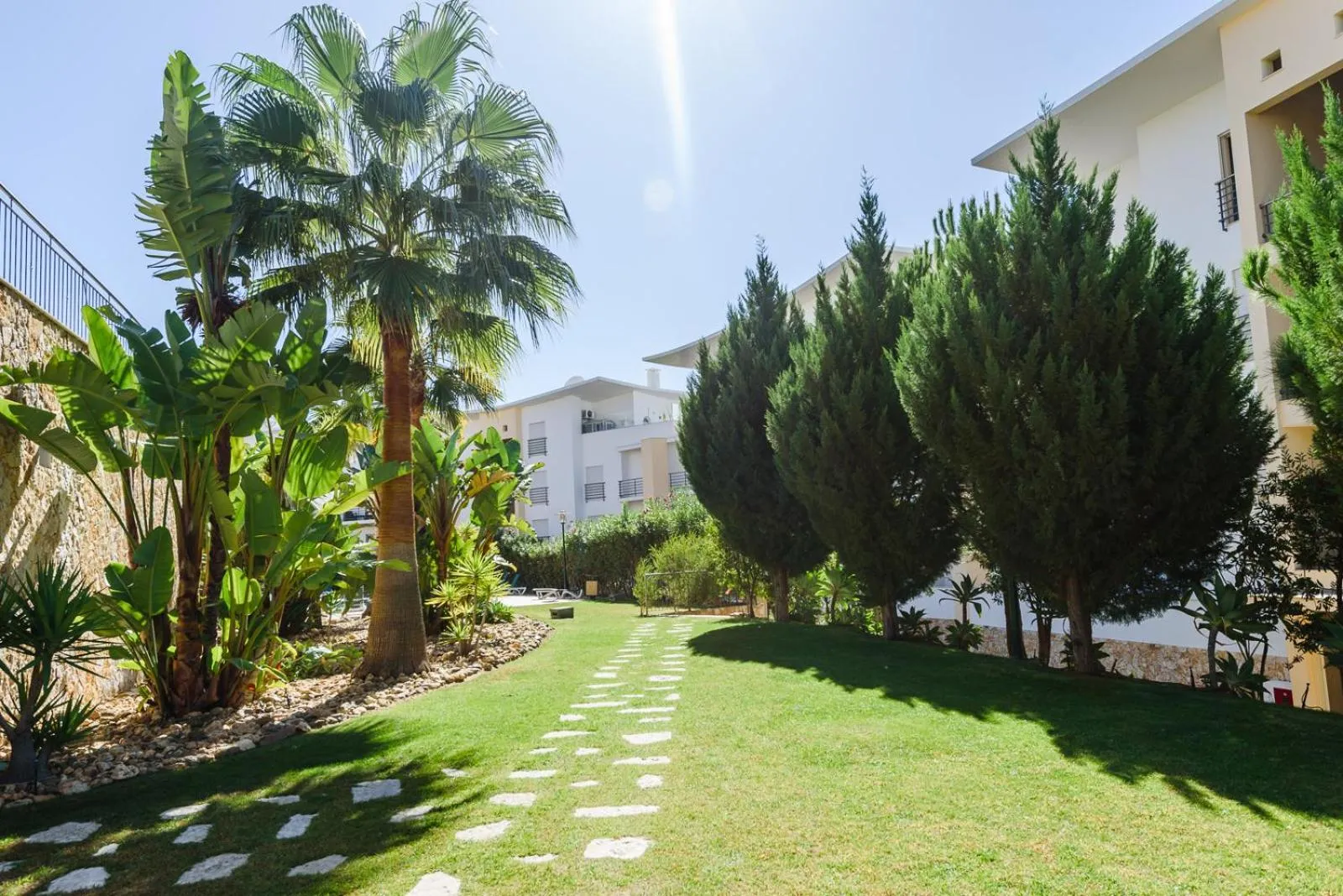 Garden in BnB Homes Ocean view Apartment with 3 spacious Terraces, 2 Swimming pools & Tennis court