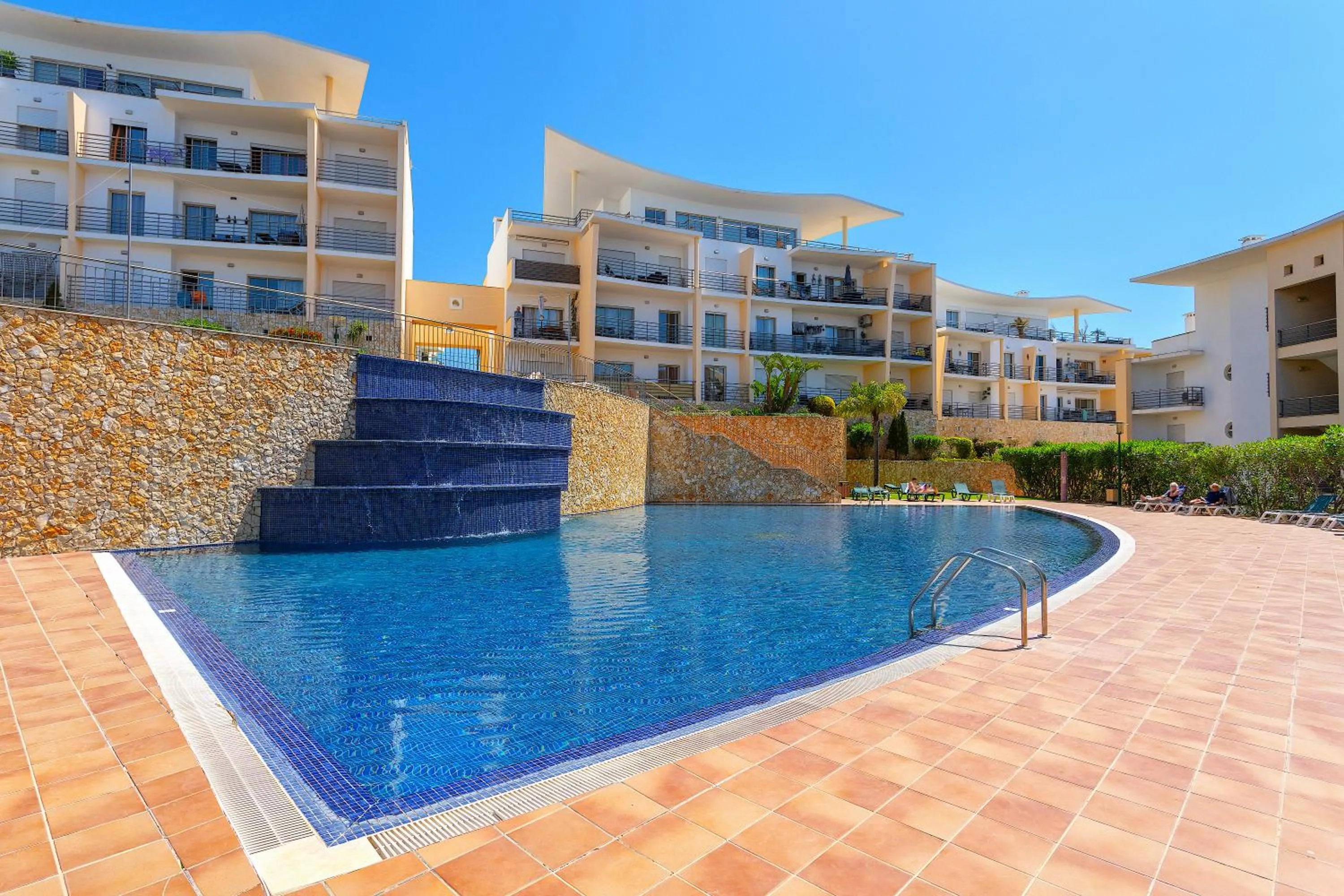 Pool view in BnB Homes Ocean view Apartment with 3 spacious Terraces, 2 Swimming pools & Tennis court