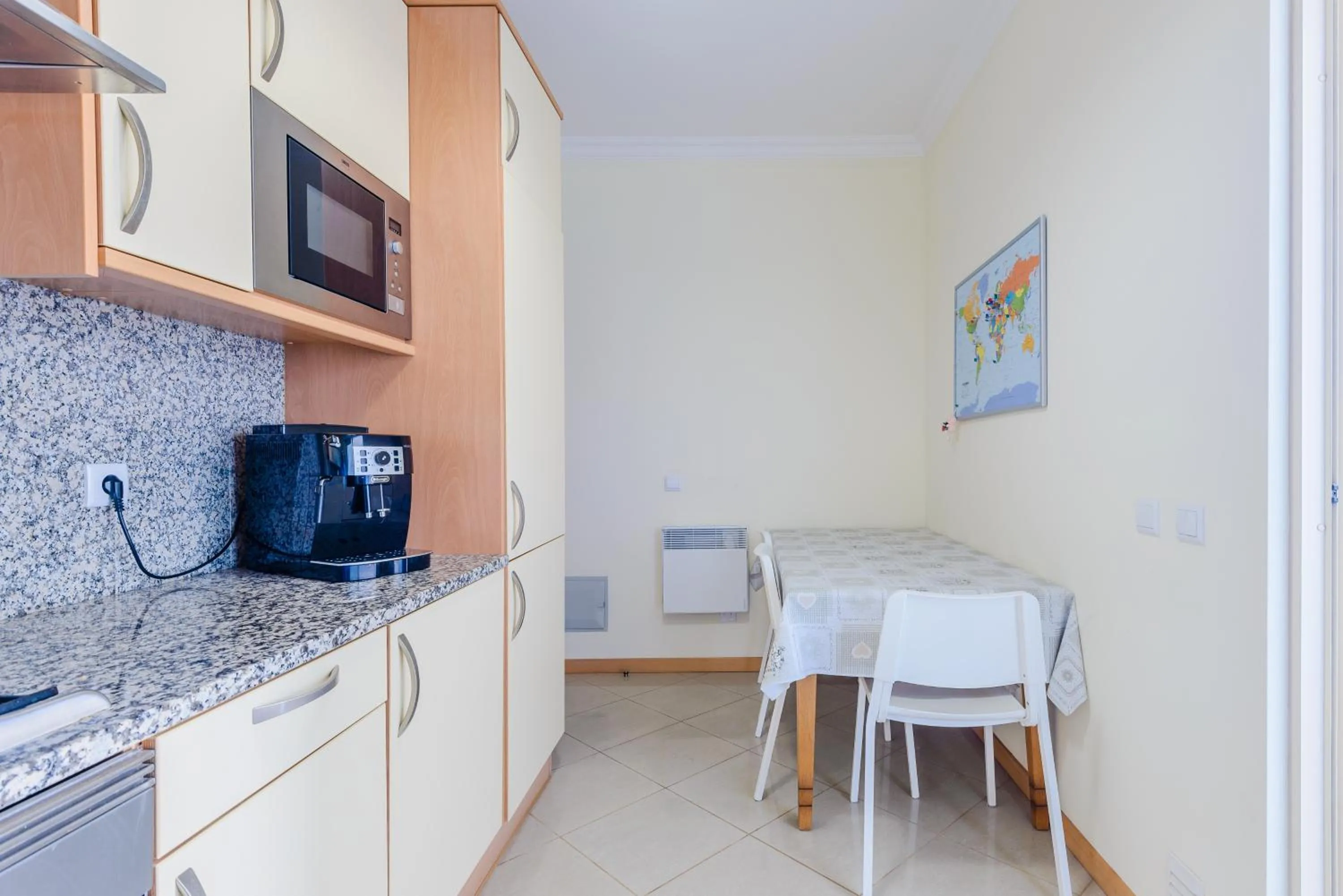 Coffee/tea facilities in BnB Homes Ocean view Apartment with 3 spacious Terraces, 2 Swimming pools & Tennis court