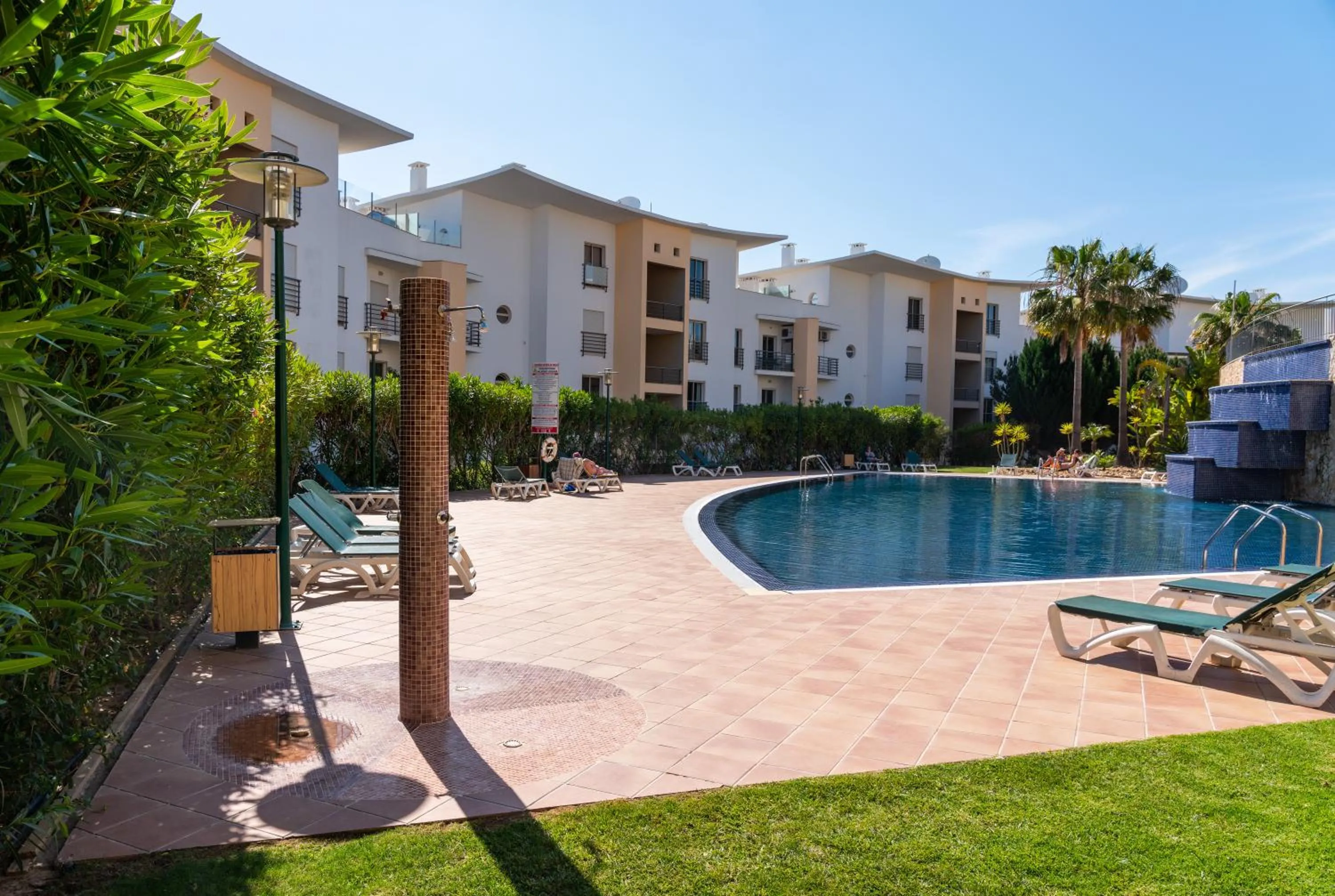 sunbed in BnB Homes Ocean view Apartment with 3 spacious Terraces, 2 Swimming pools & Tennis court