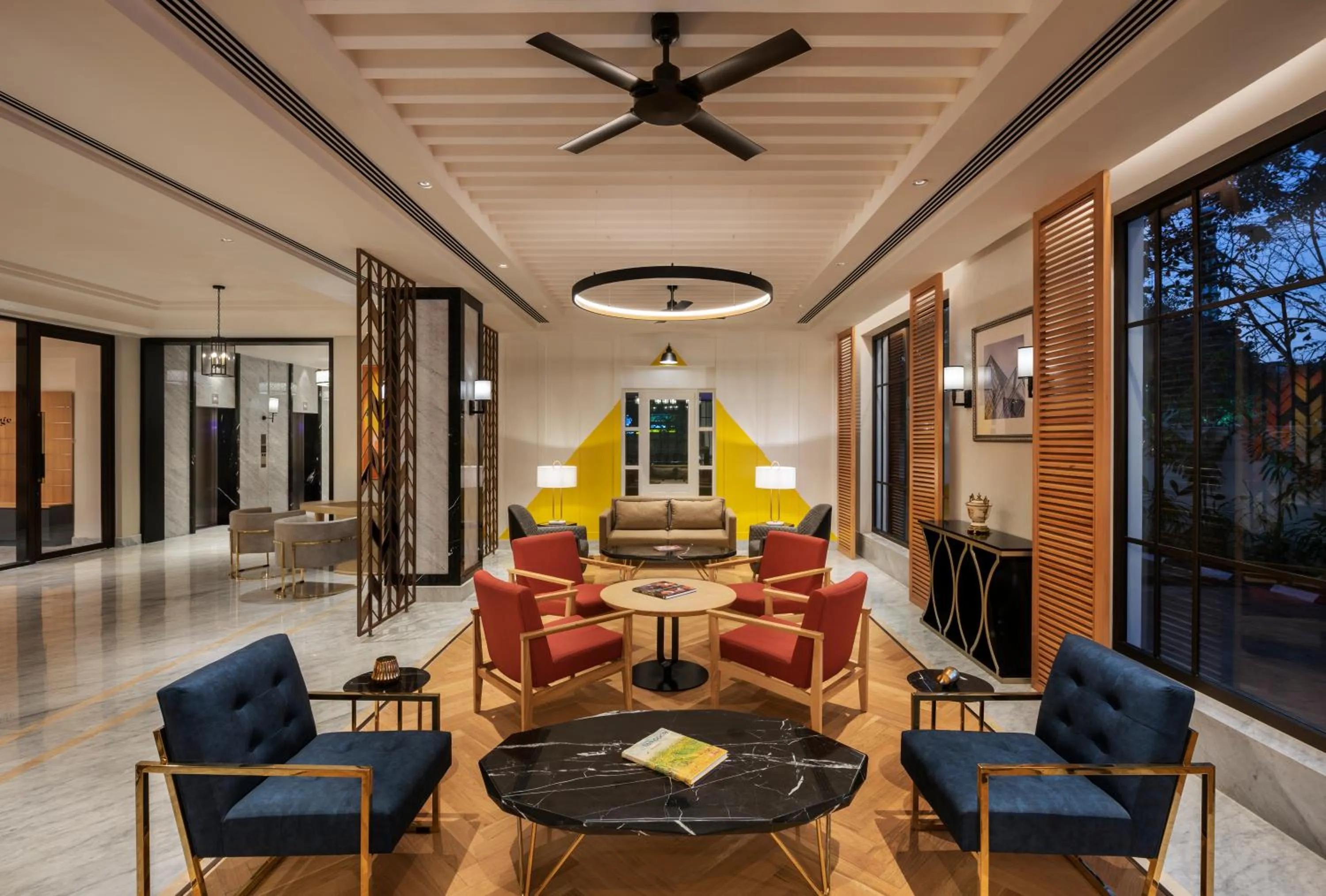 Seating area in The Residency Towers Puducherry