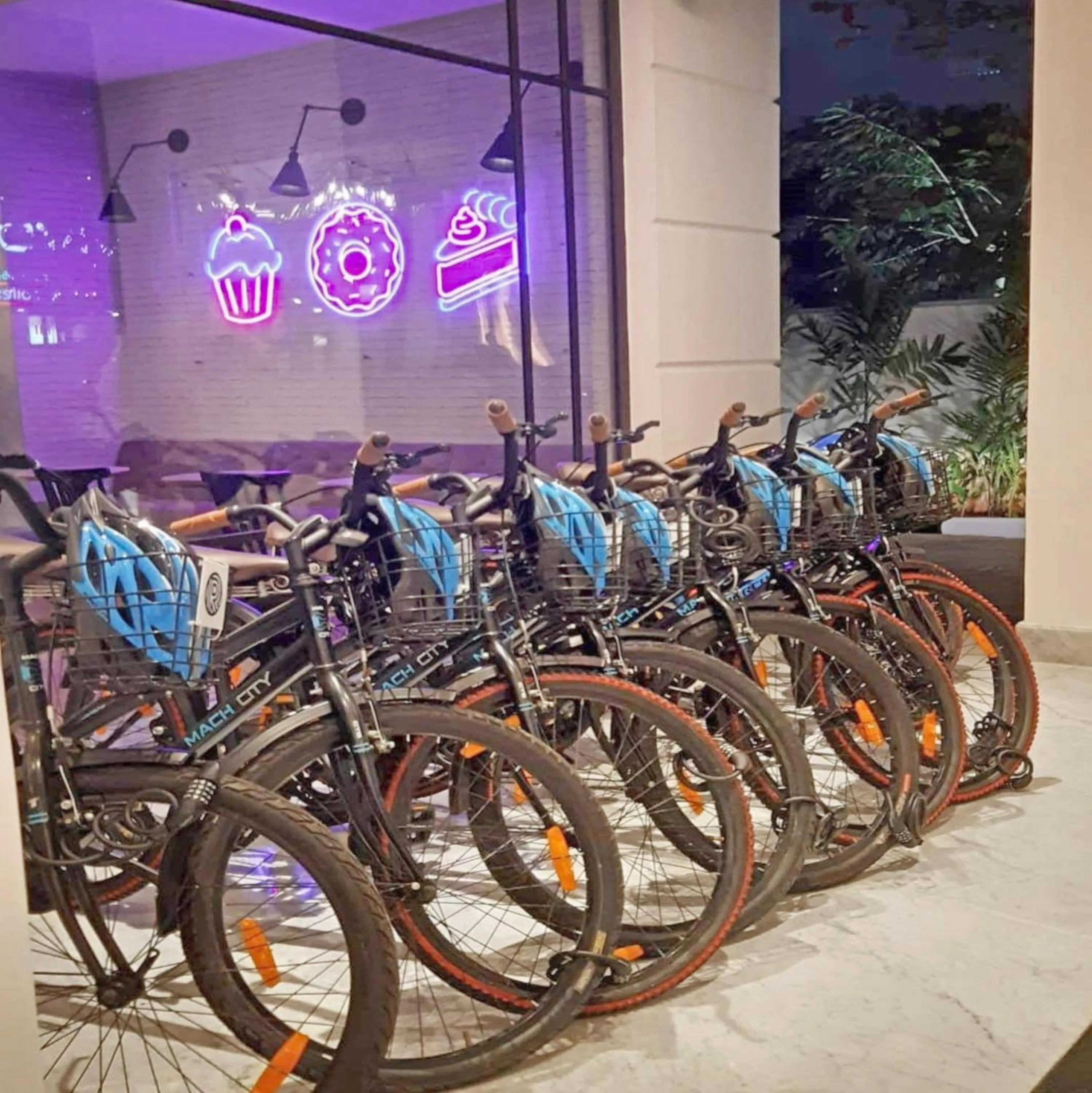 Cycling in The Residency Towers Puducherry