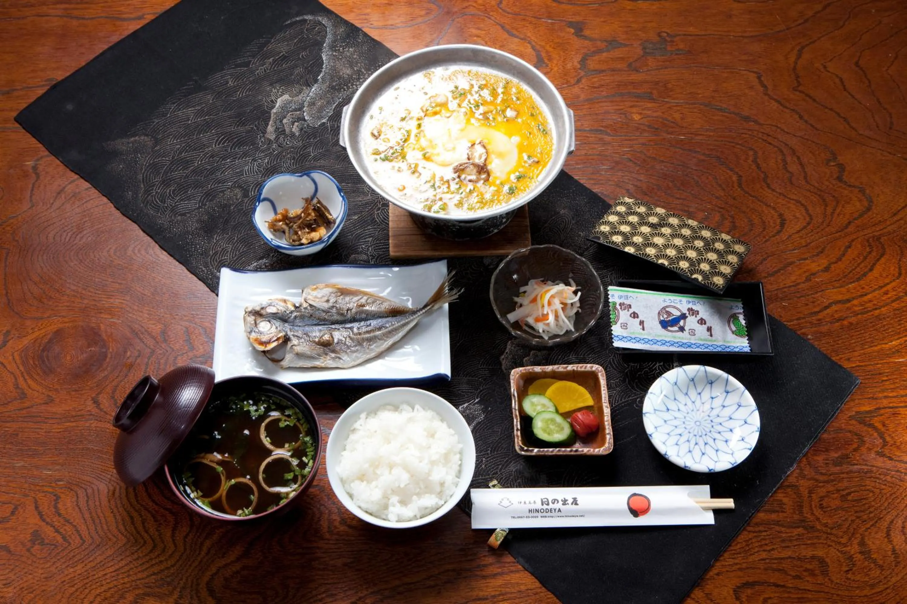 Asian breakfast in Hinodeya