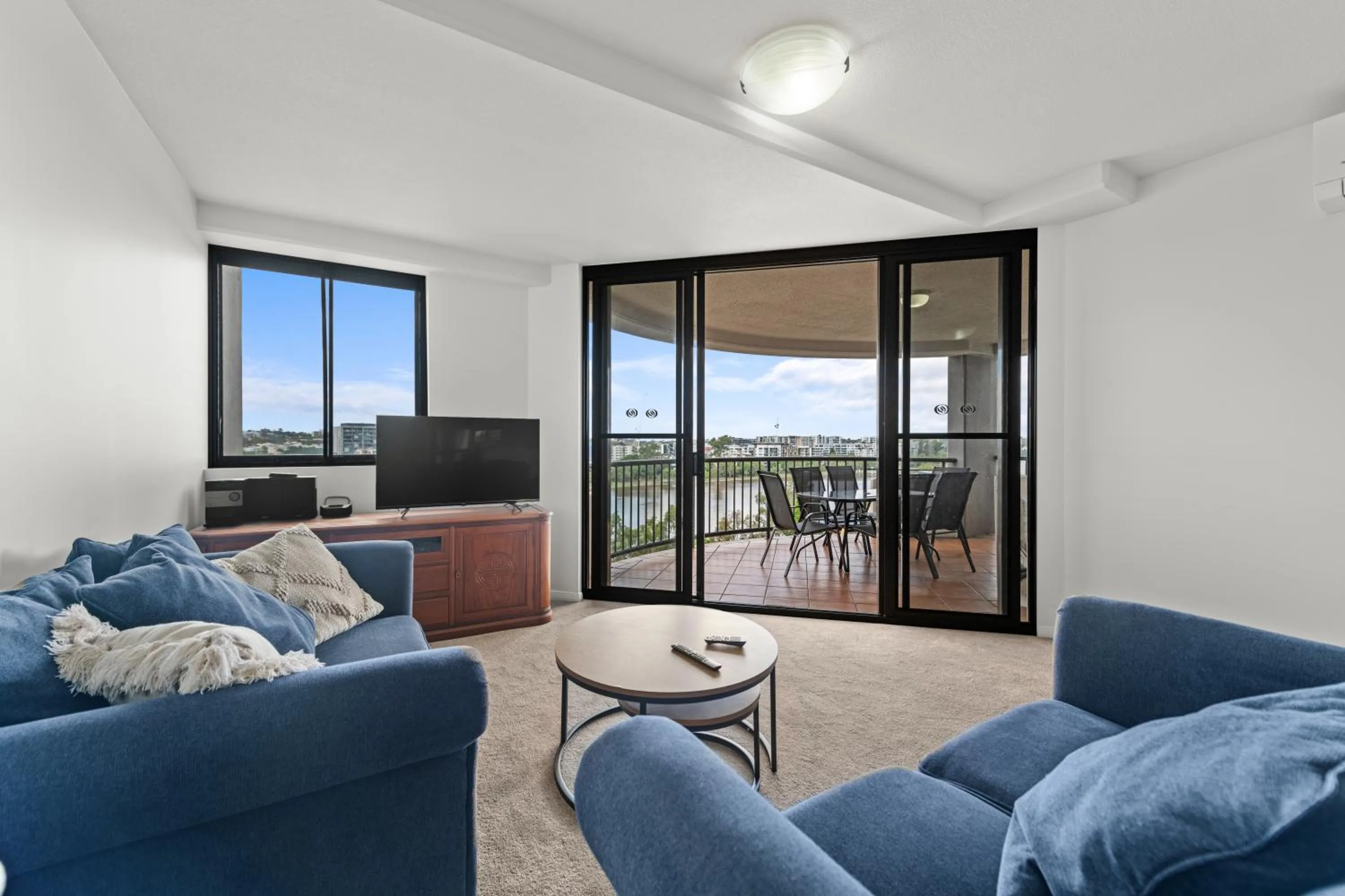 Living room in The Oasis Apartments