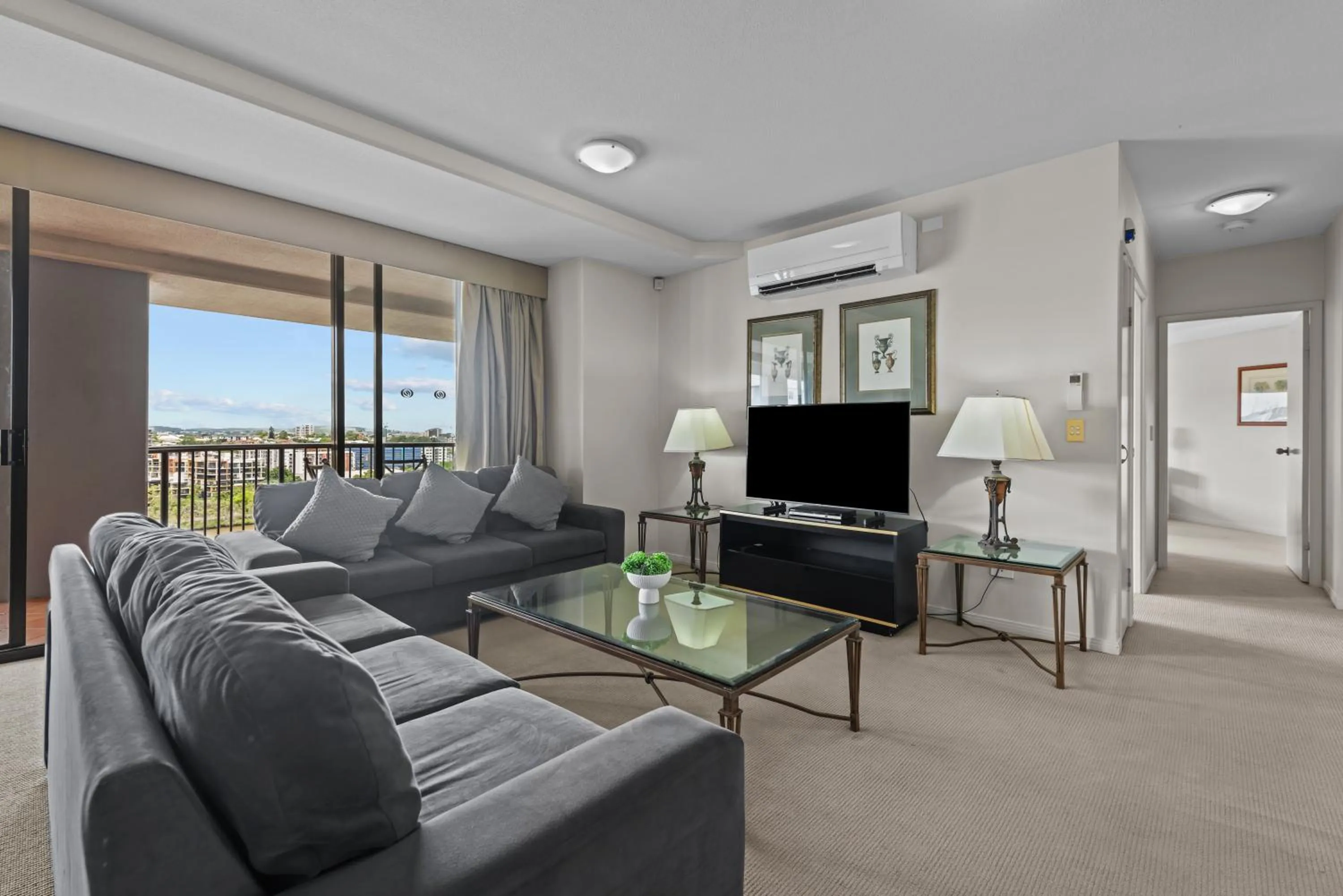 Living room in The Oasis Apartments