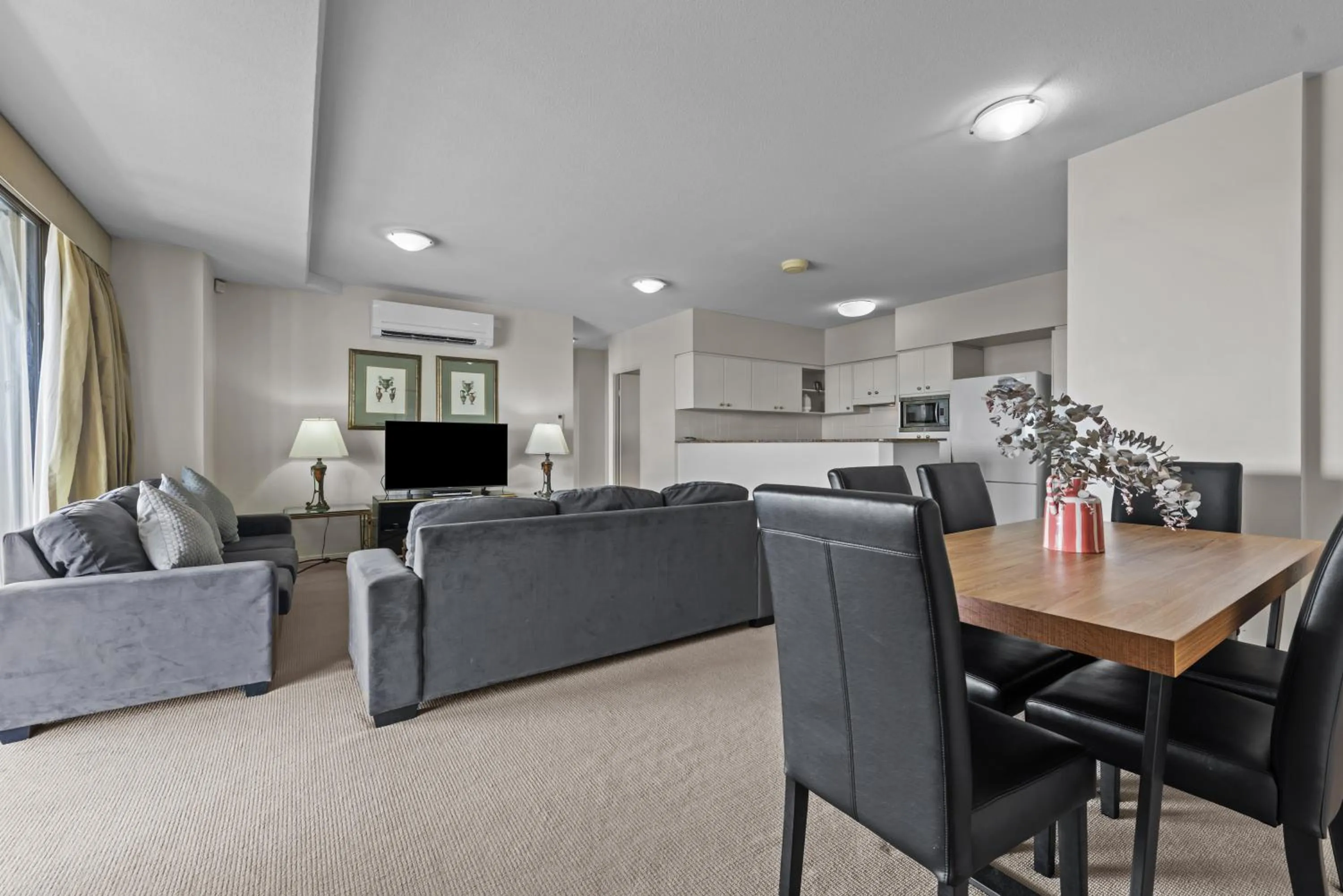 Living room in The Oasis Apartments