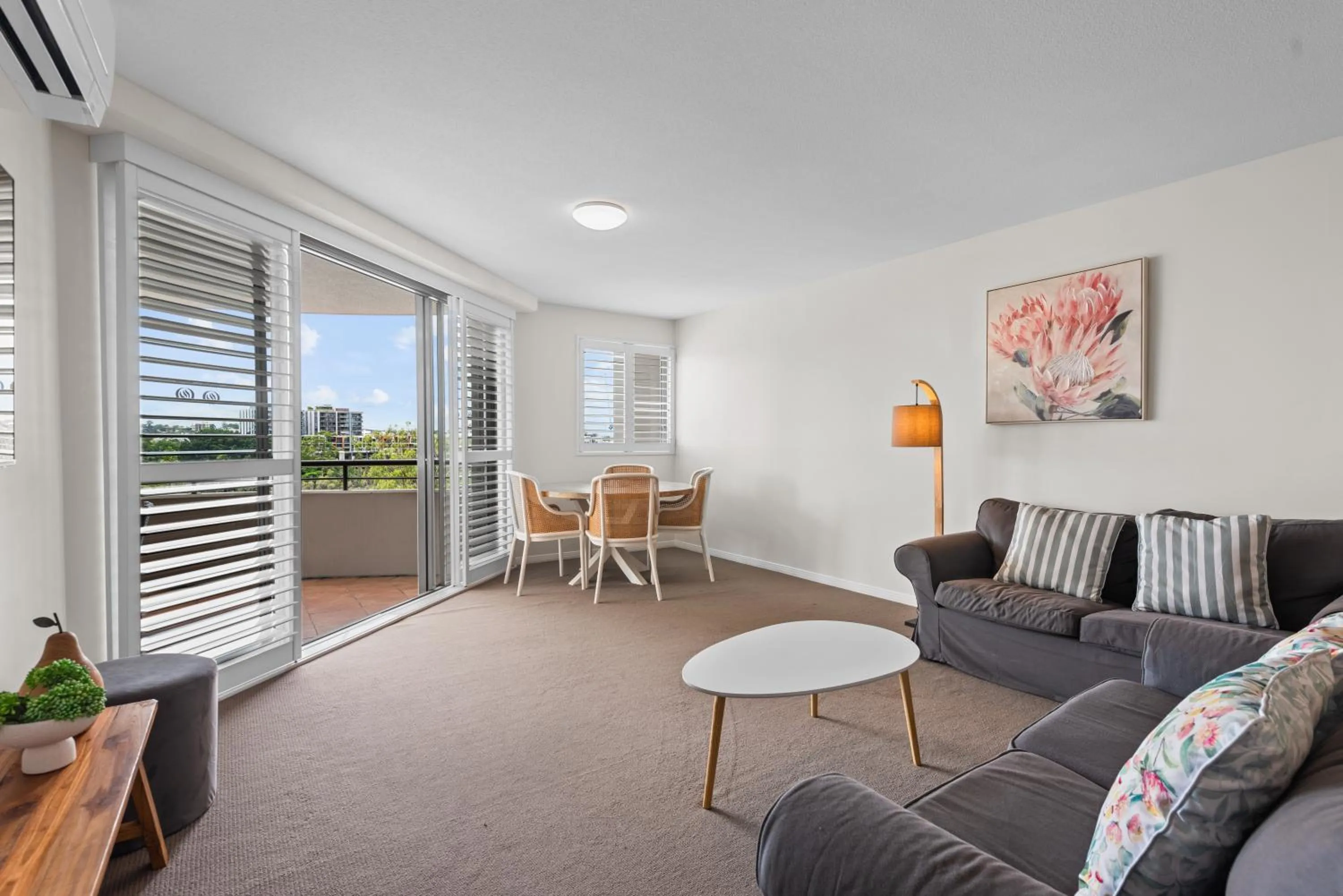 Living room in The Oasis Apartments